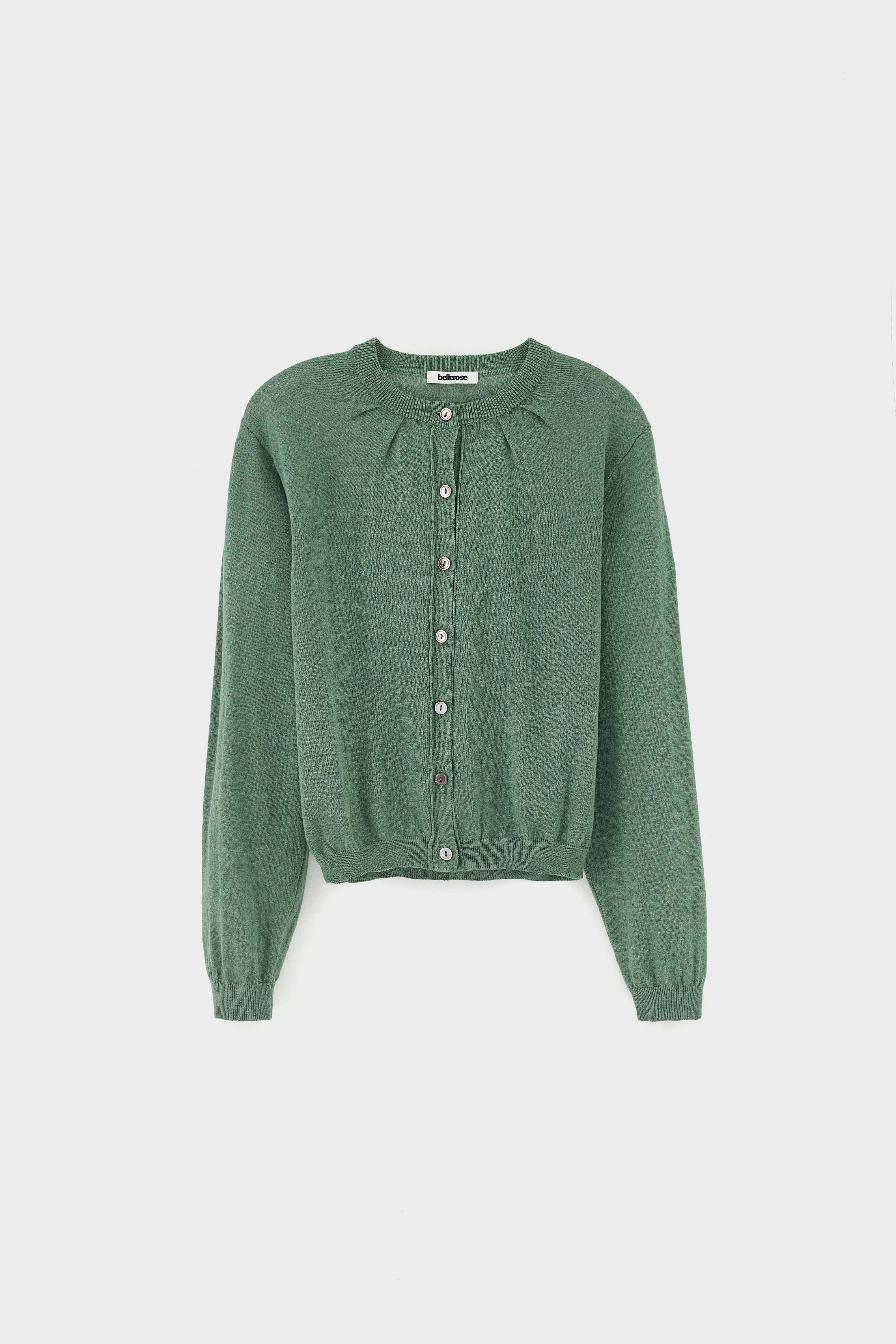 North cardigan met ronde hals (261 / W / THYME)