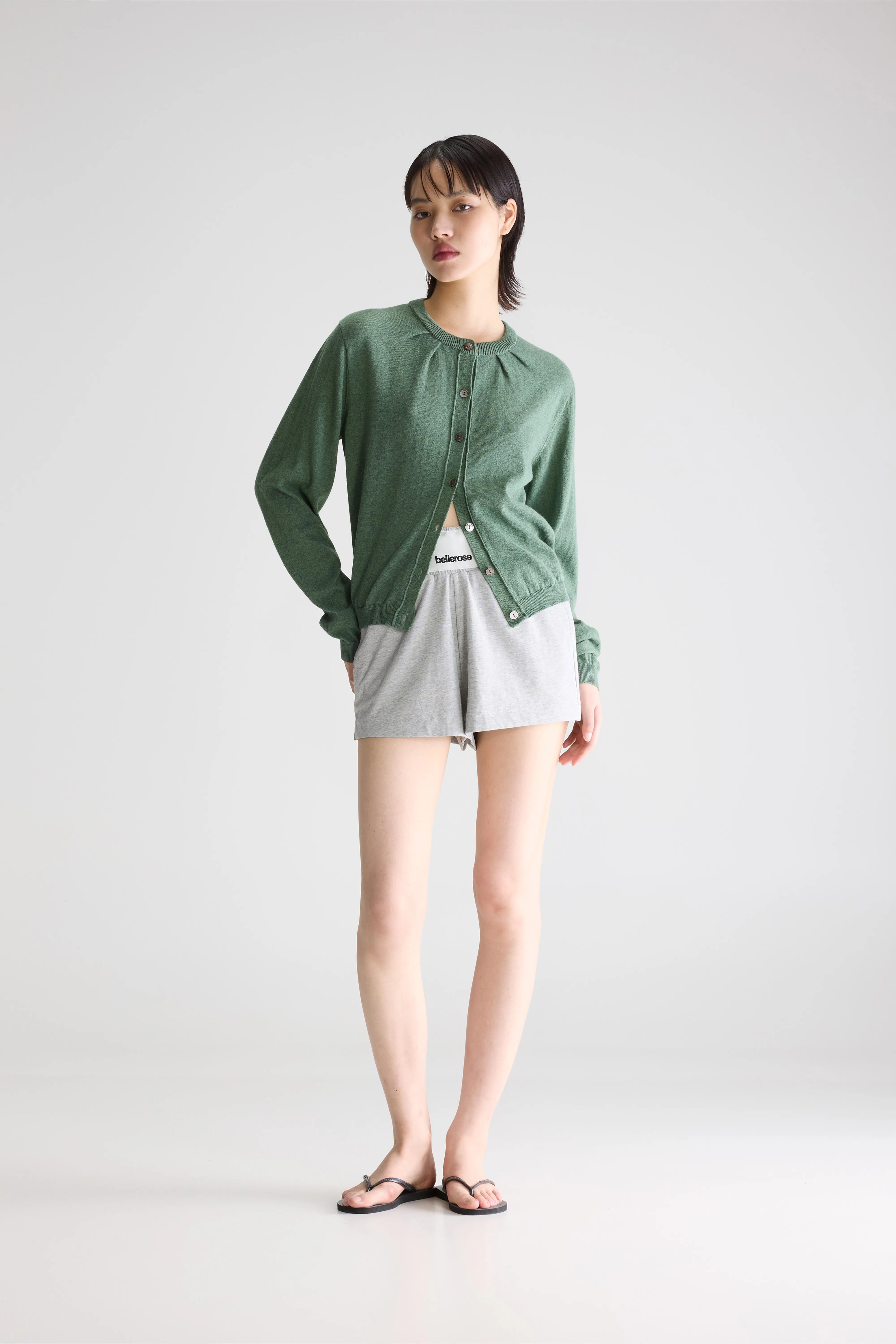 Cardigan Col Rond North - Thyme Pour Femme | Bellerose