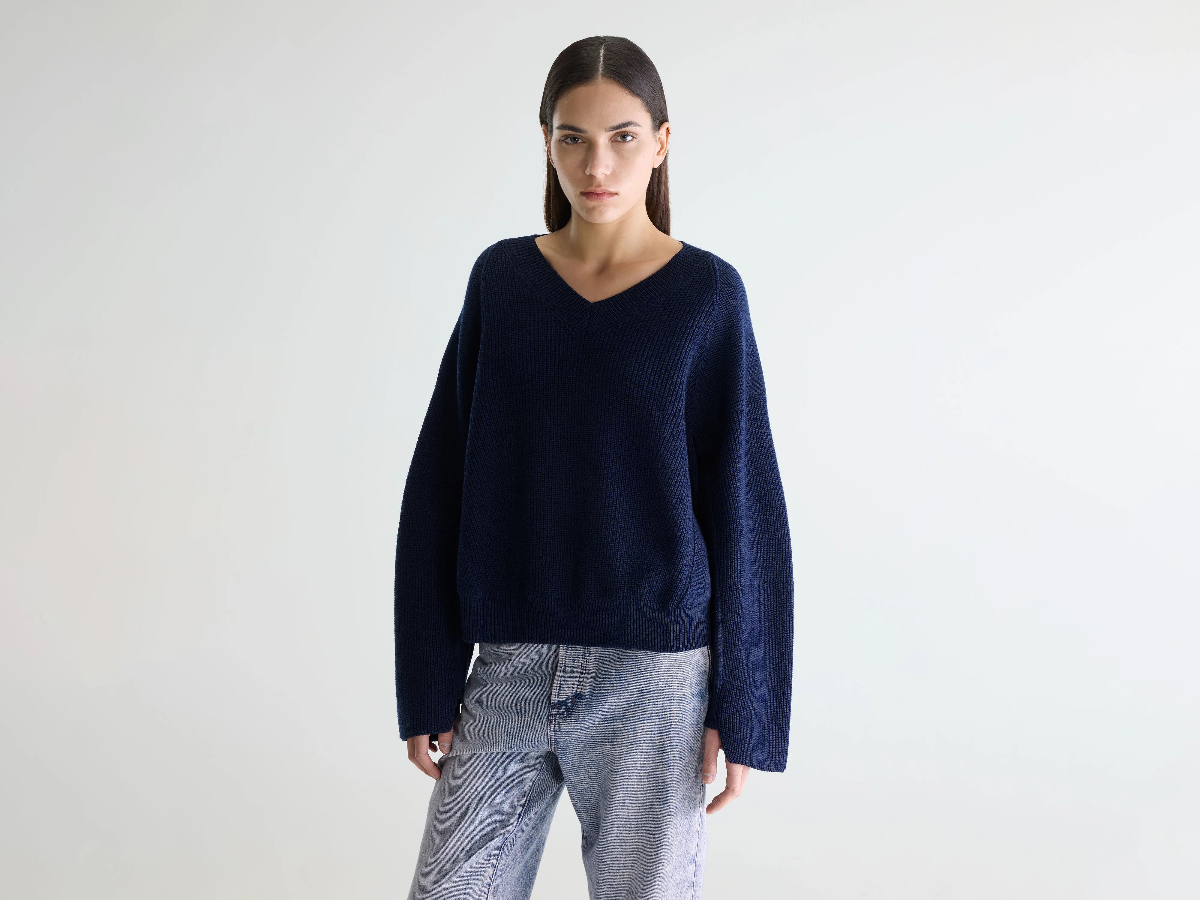 Pull cropped Aoth (261 / W / NAVY)