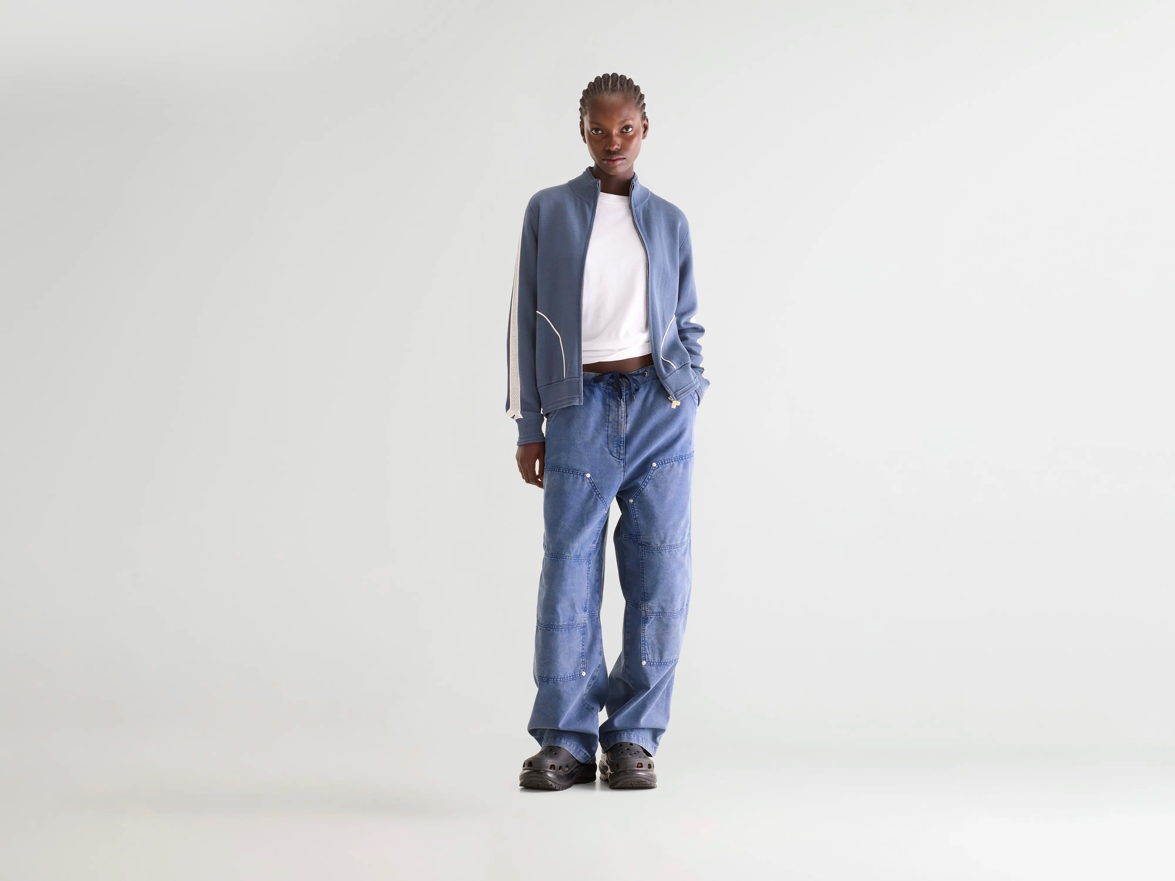 Dasy zip-up sweatshirt (261 / W / STORM)