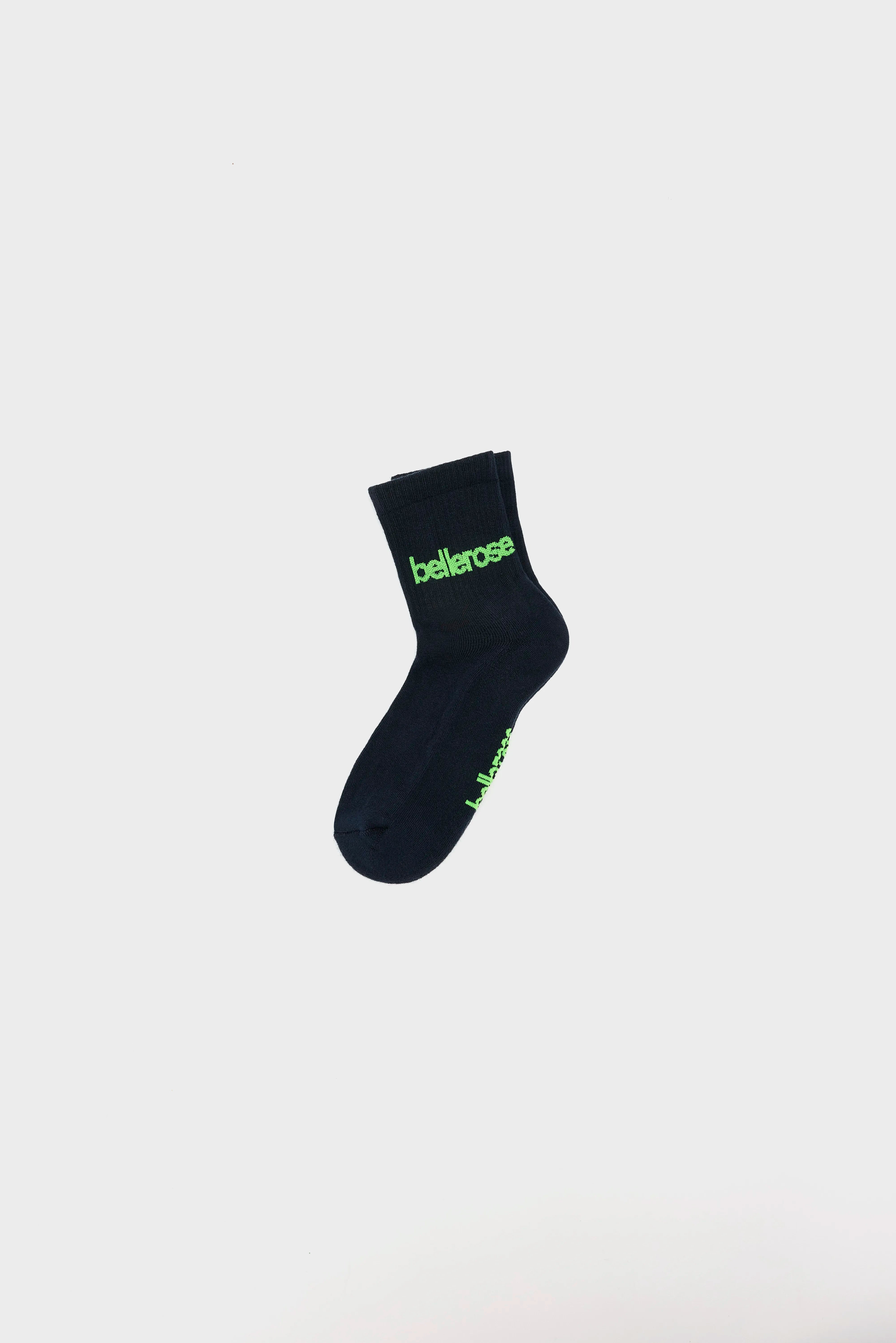 Vemho Short Socks - Fluo green / Navy For Women | Bellerose