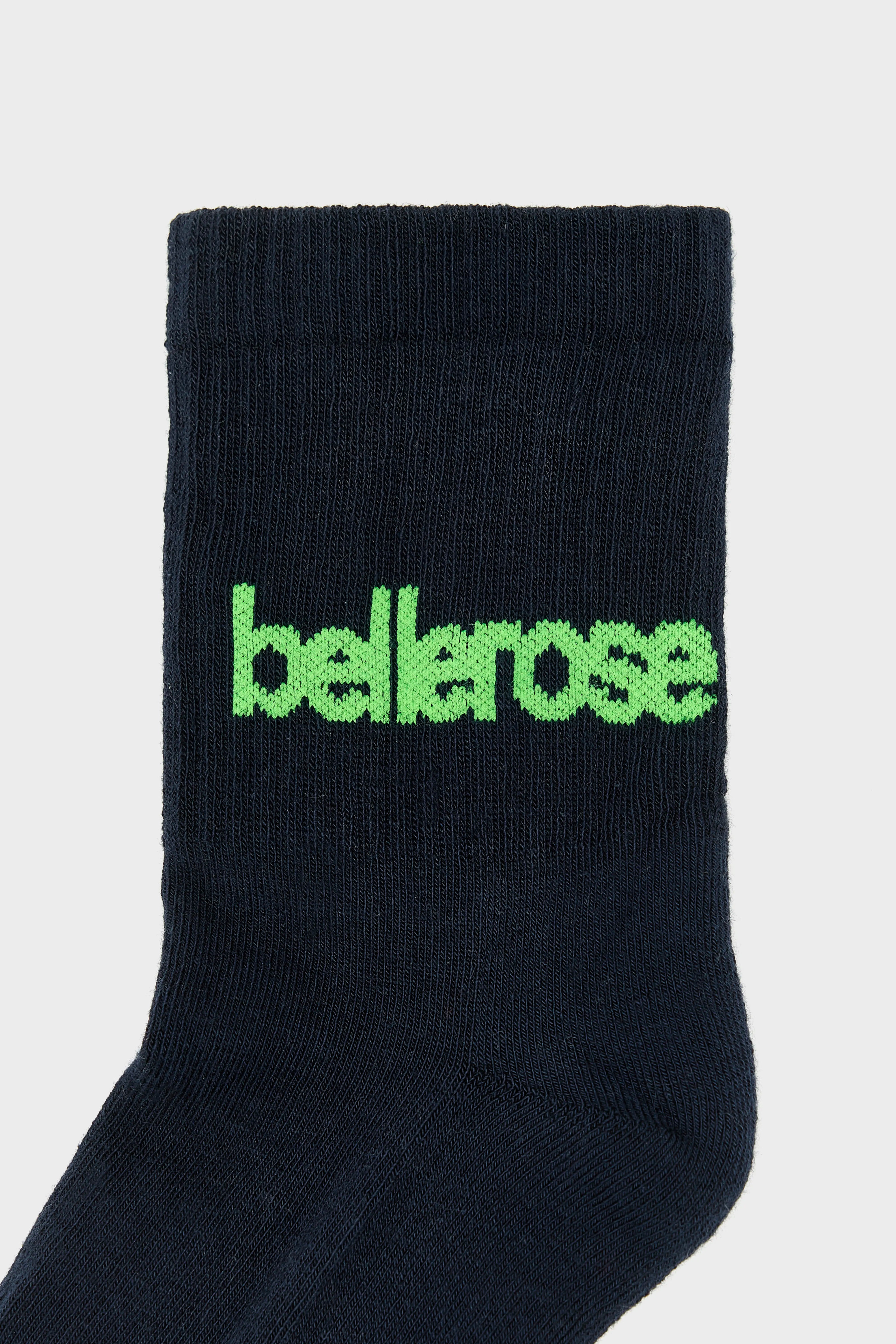 Vemho Short Socks - Fluo green / Navy For Women | Bellerose
