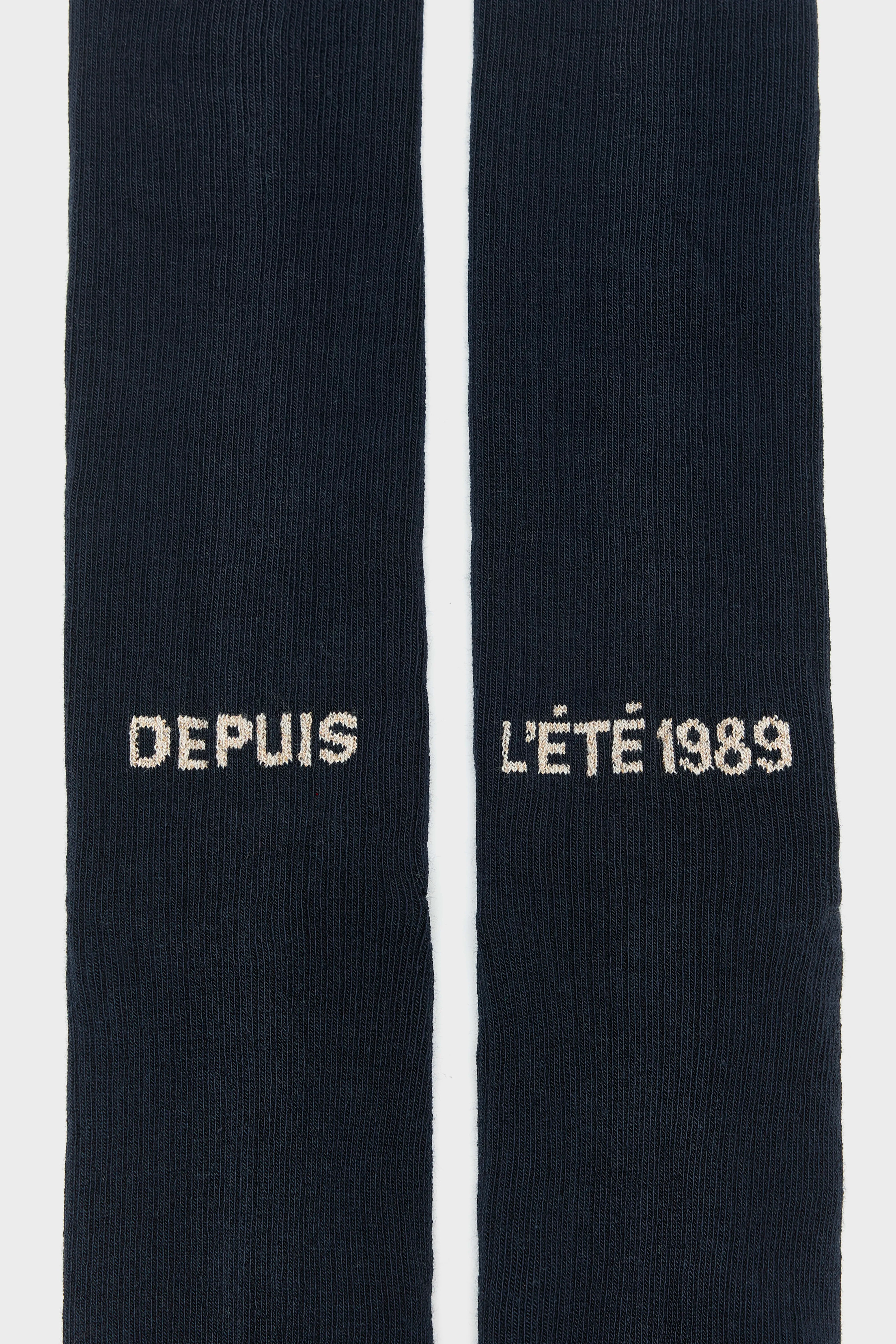 Vannyt lange sokken (262 / W / NAVY)