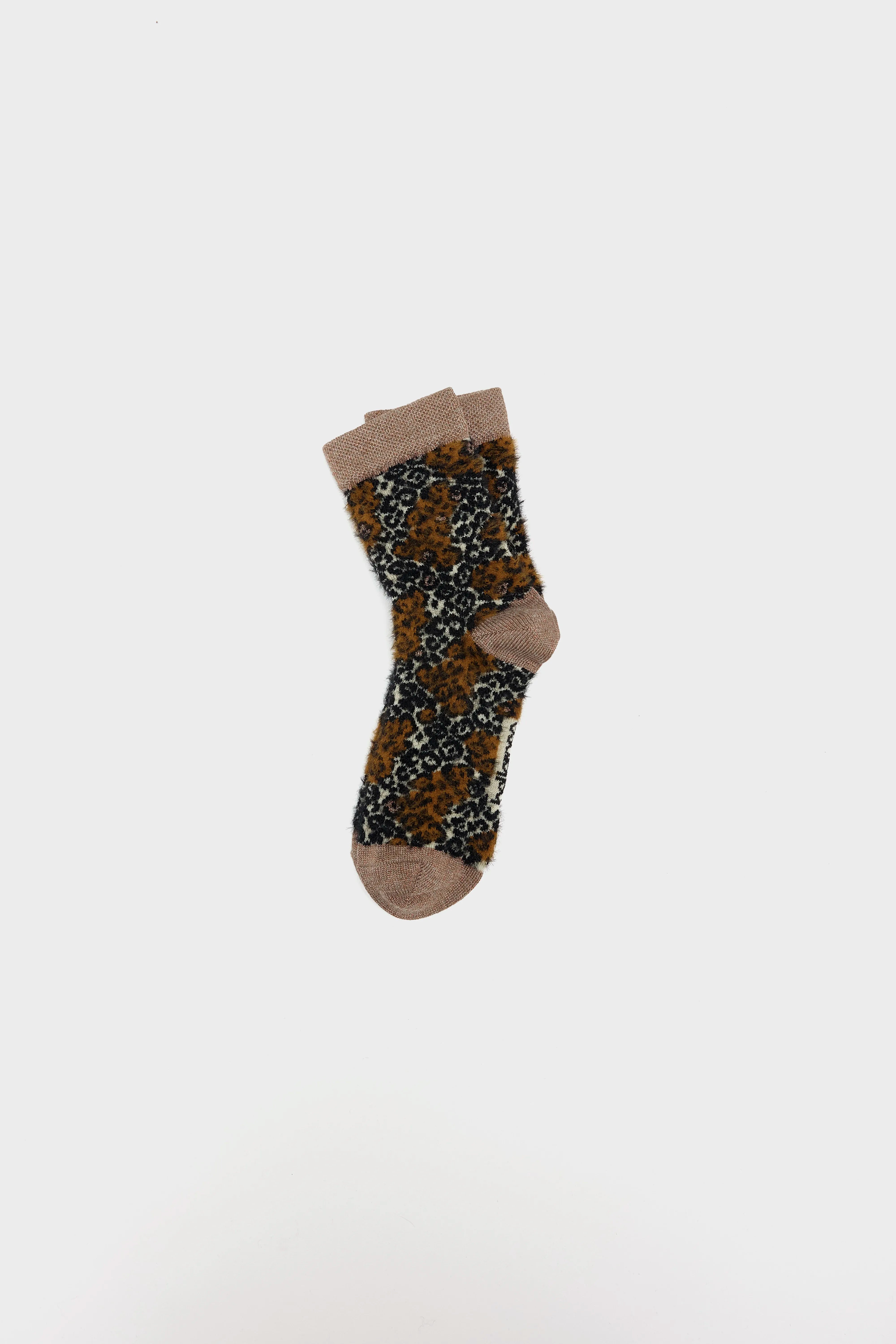 Bolou Crew Socks - Black / Brown sugar / Brume For Women | Bellerose