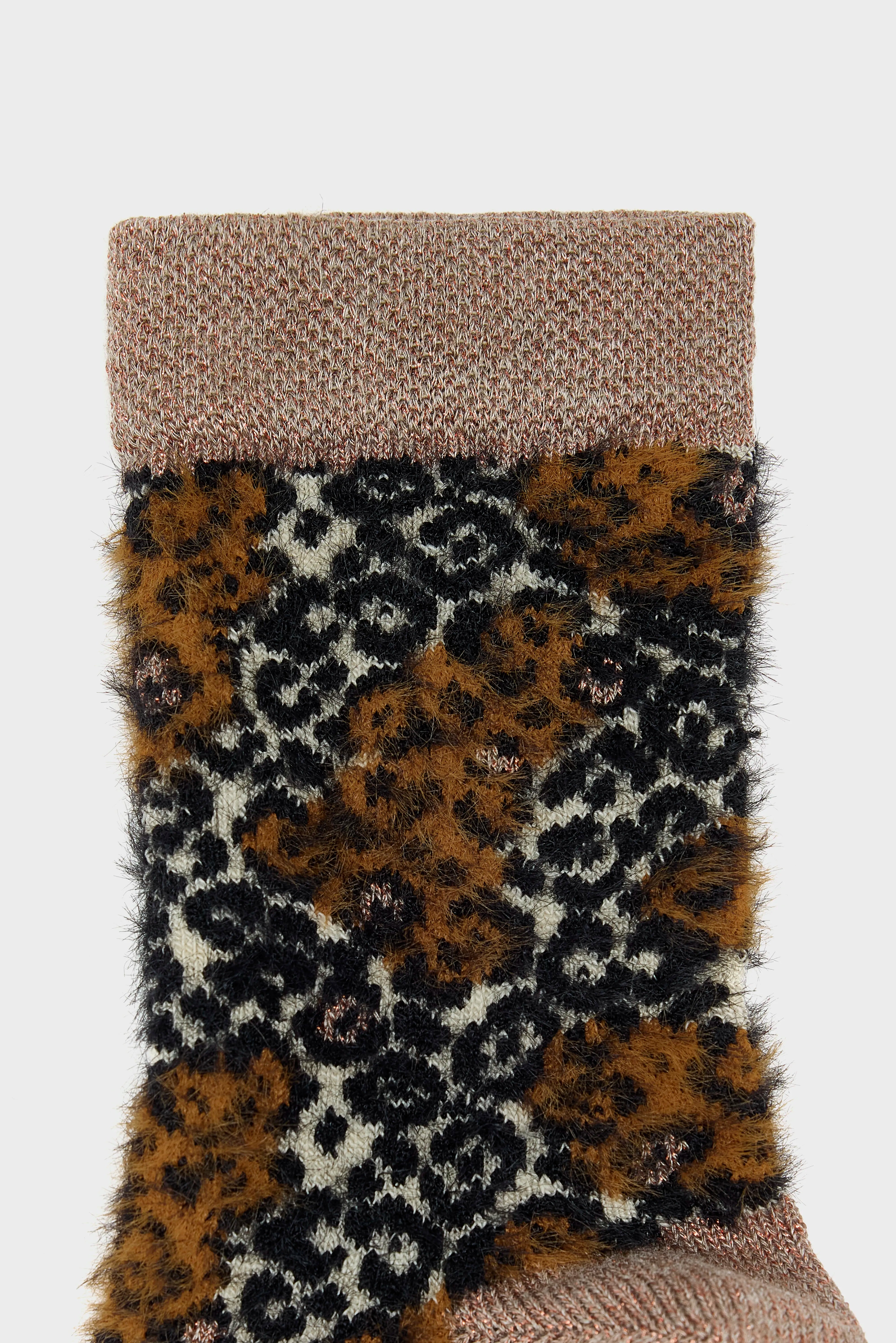 Bolou Crew Socks - Black / Brown sugar / Brume For Women | Bellerose