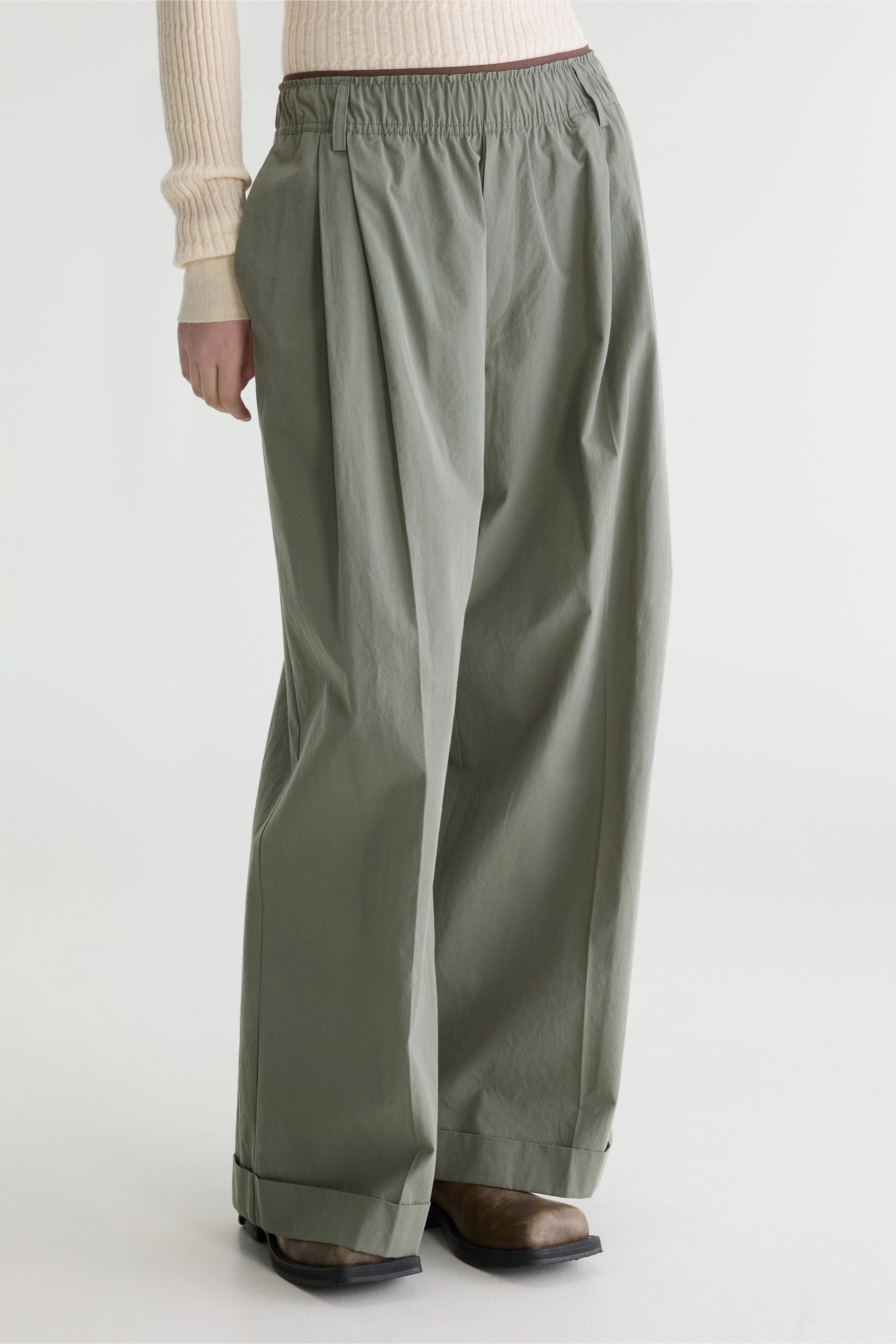 Jasha Wijde Broek - Oxyd grey Voor Dames | Bellerose