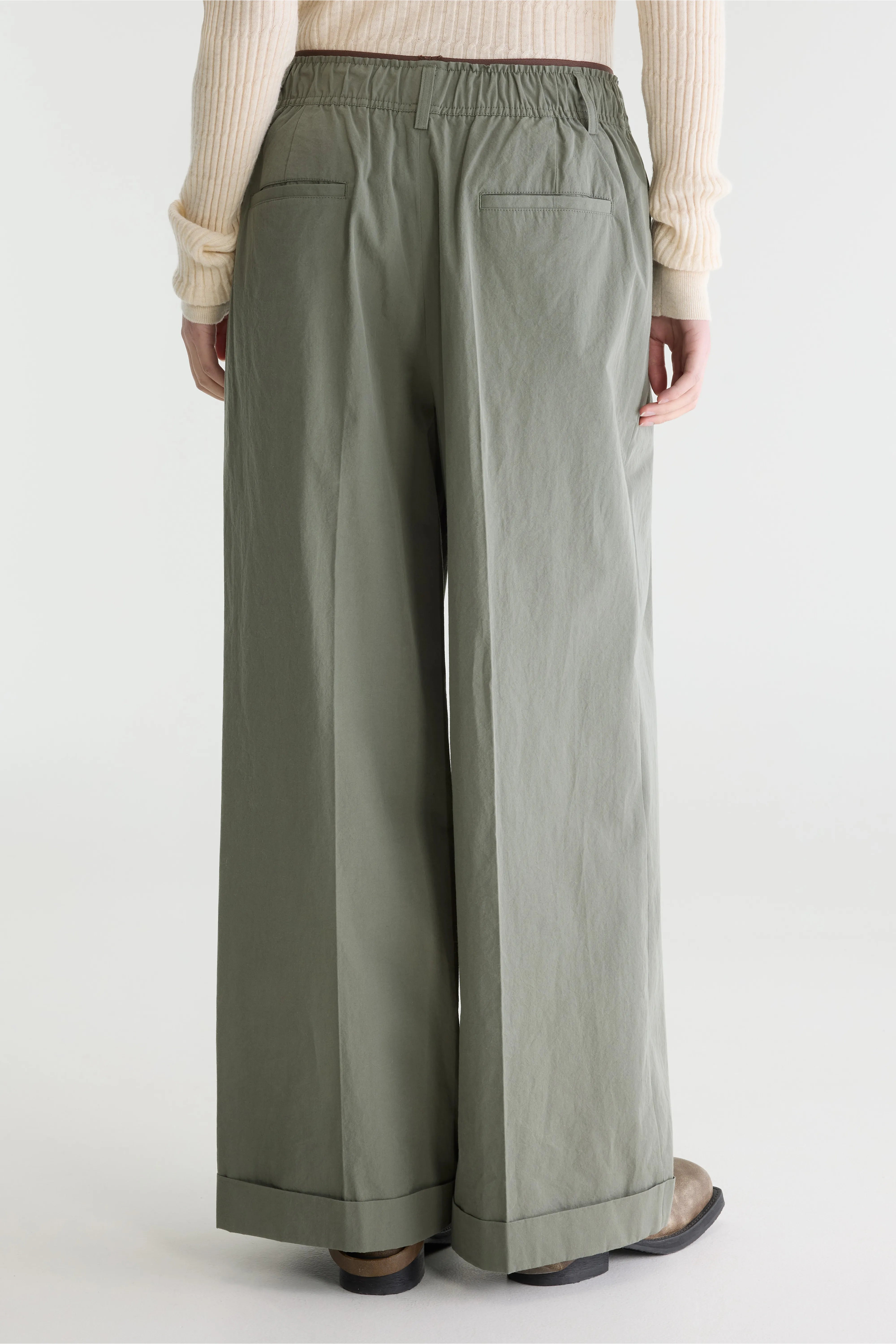Jasha Wijde Broek - Oxyd grey Voor Dames | Bellerose