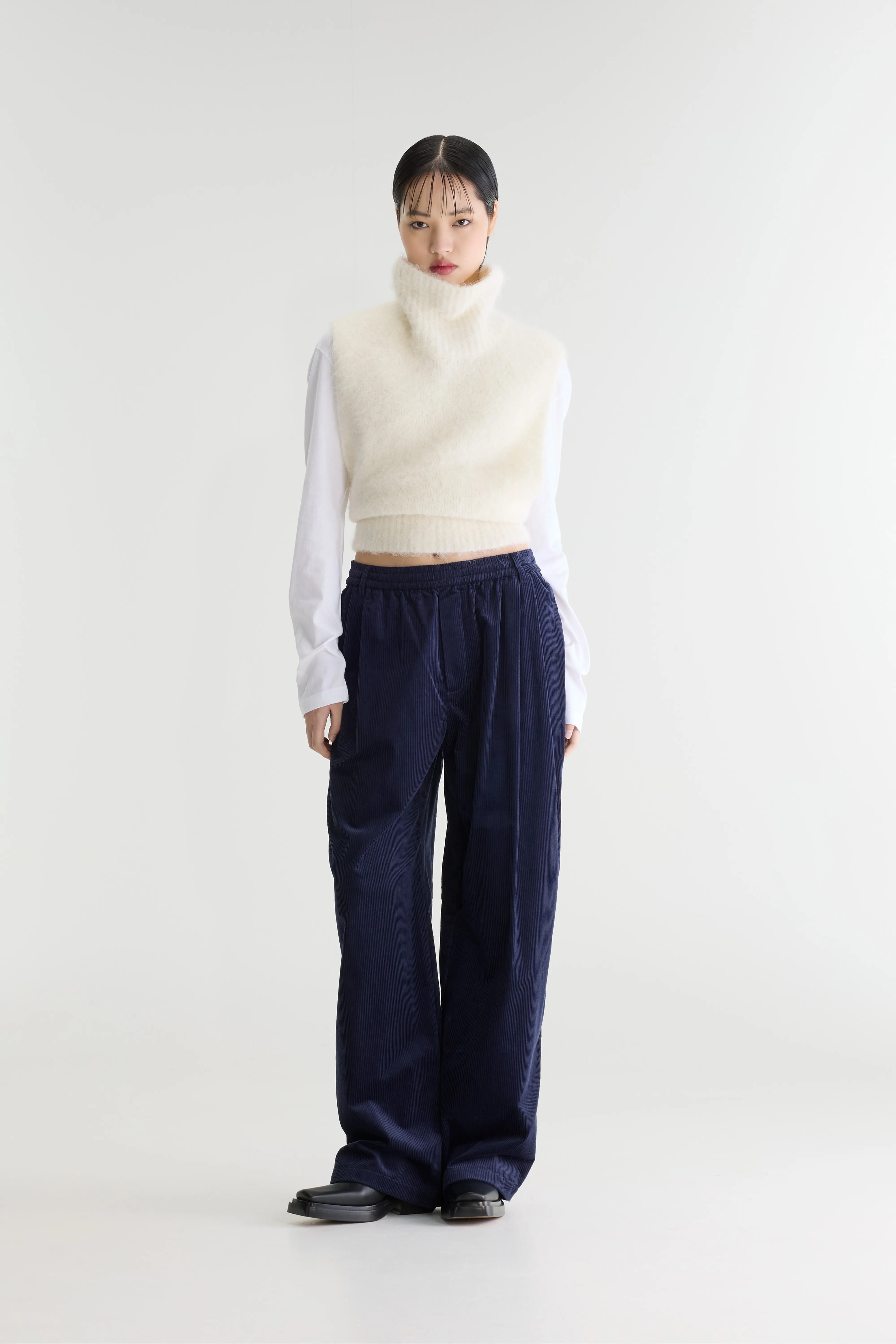 Jilo Tapered Corduroy Broek - Captain Voor Dames | Bellerose