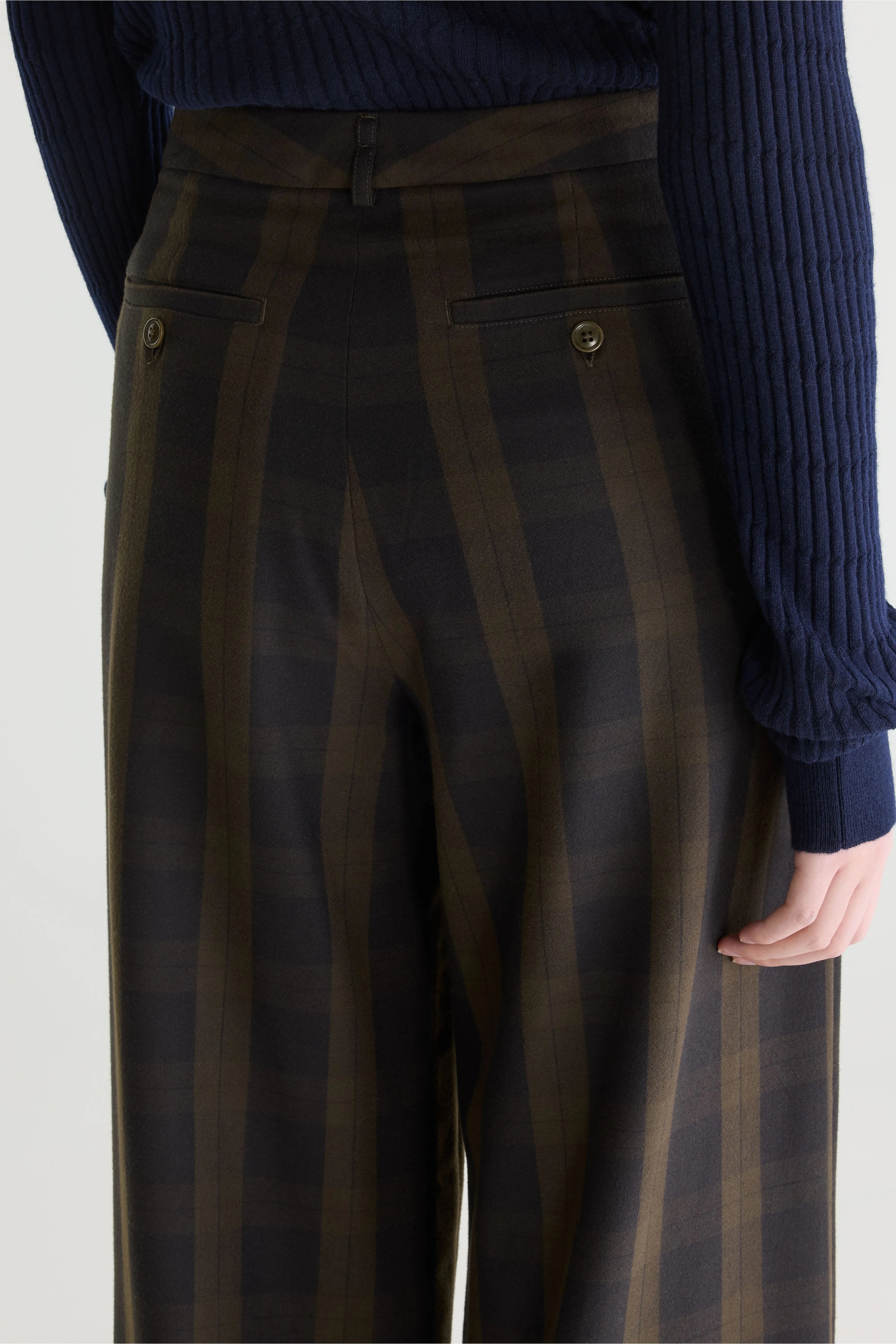 Volkert wijde geruite broek (262 / W / CHECK C)