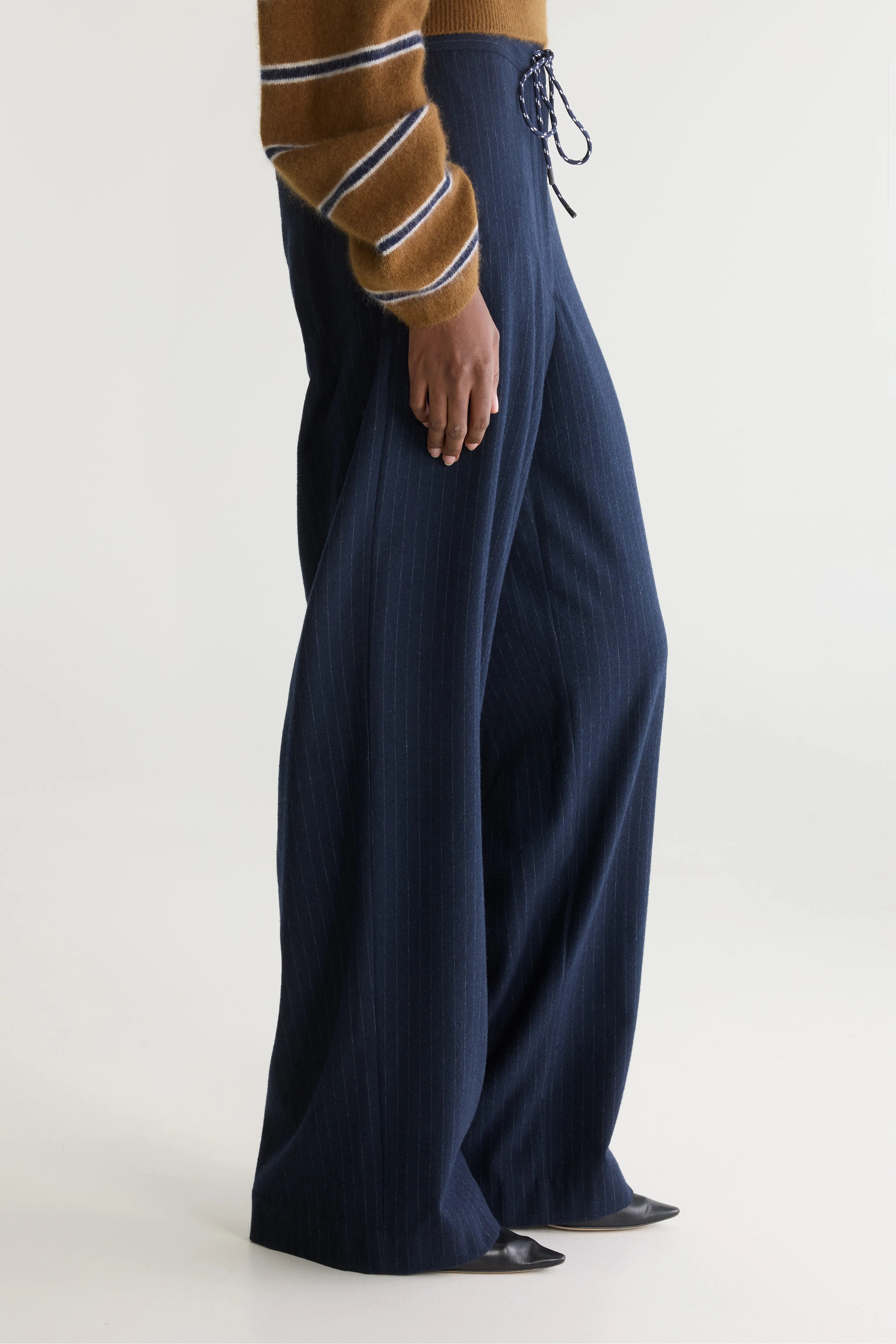 Solene rechte gestreepte broek (262 / W / STRIPE B)