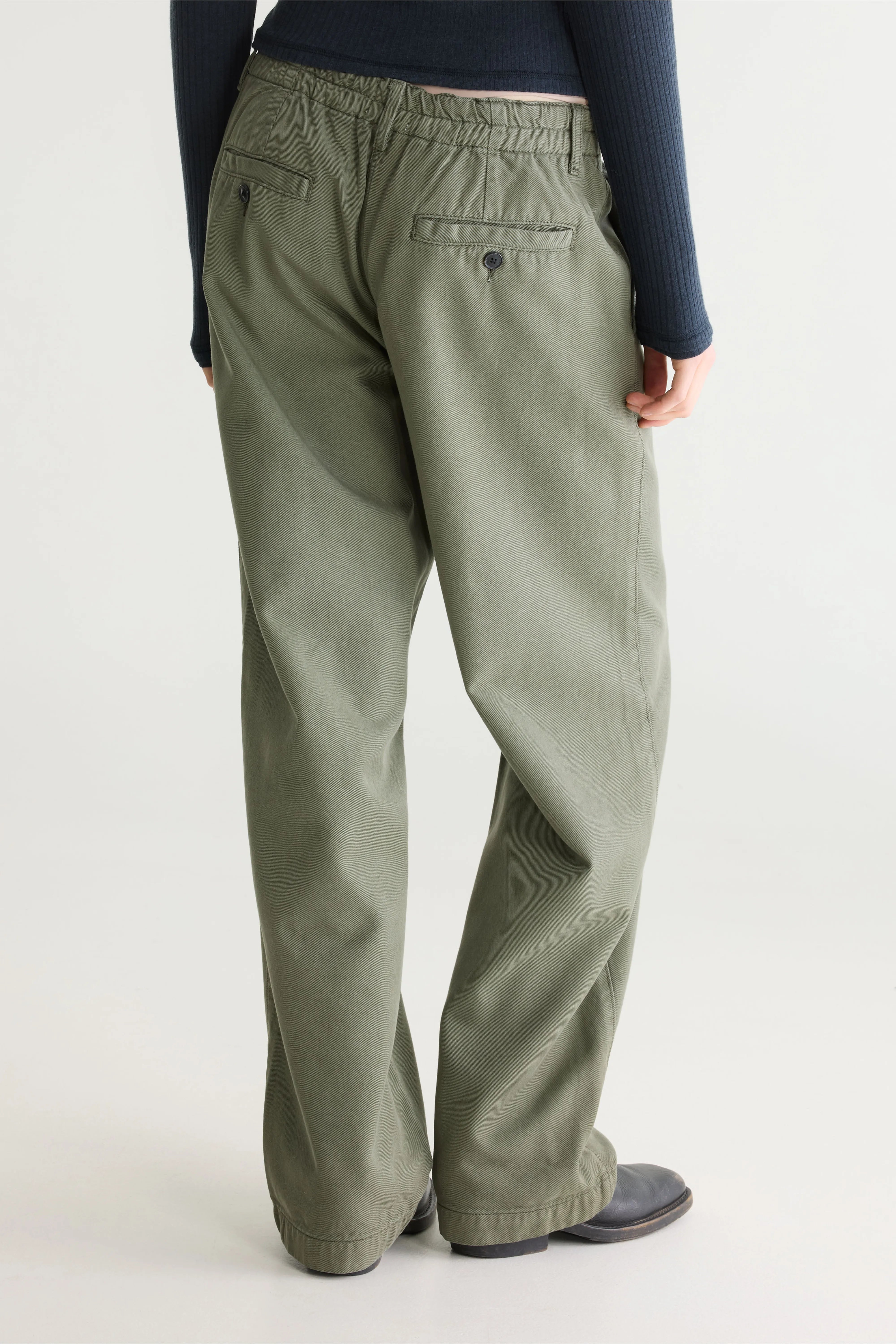 Pace rechte broek (262 / W / DUSTY OLIVE)