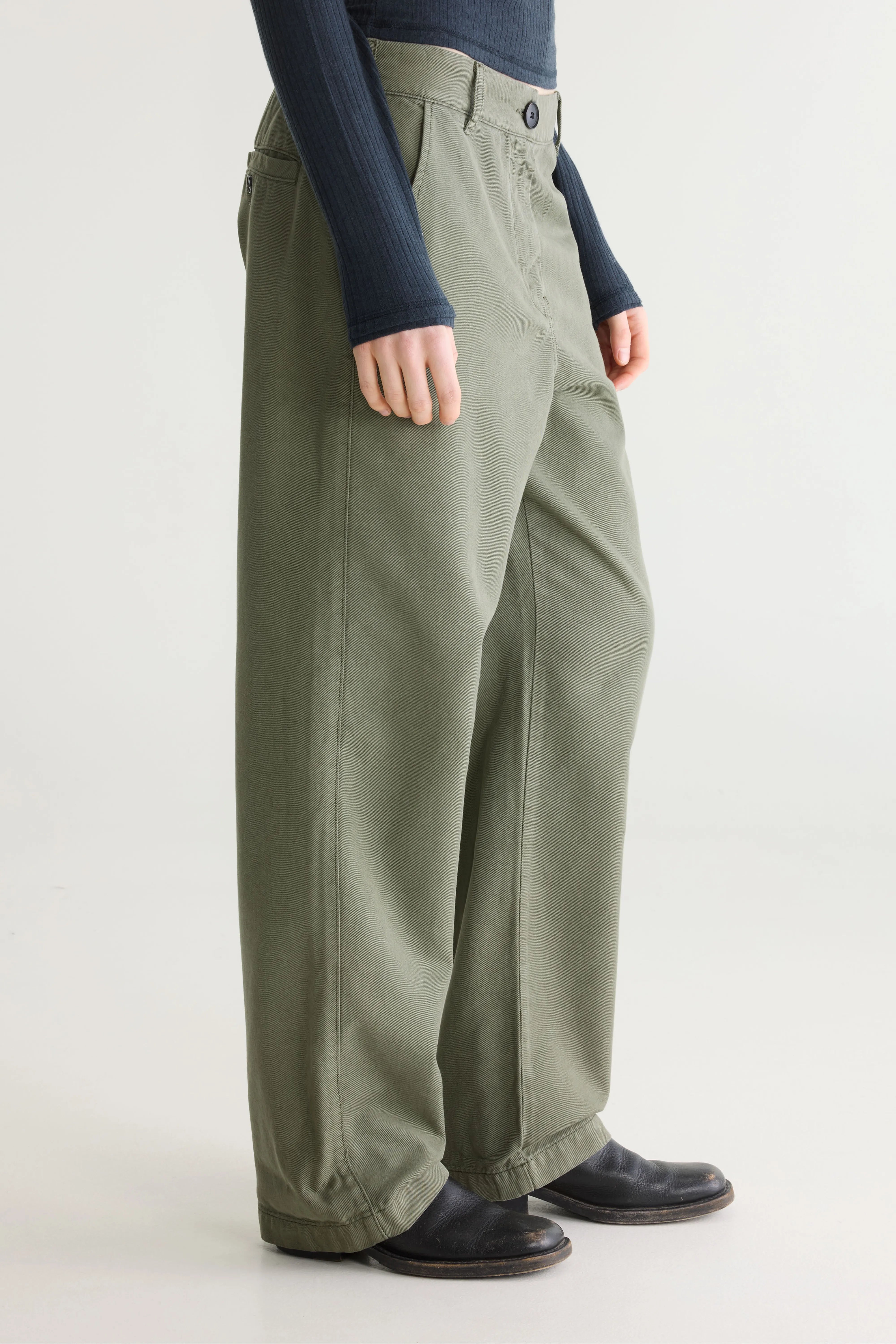 Pace rechte broek (262 / W / DUSTY OLIVE)