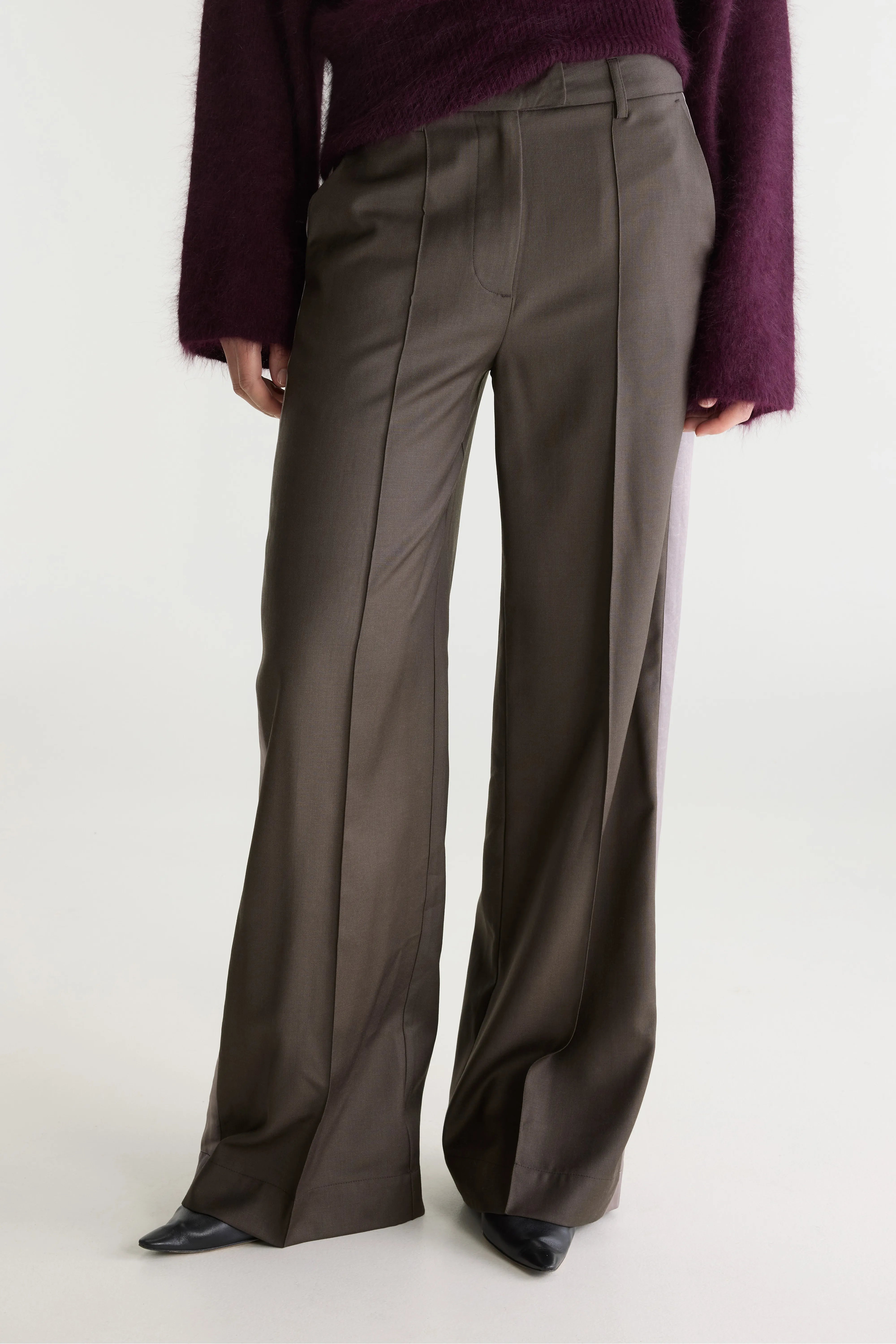 Shine geklede broek (262 / W / DARK ROAST)