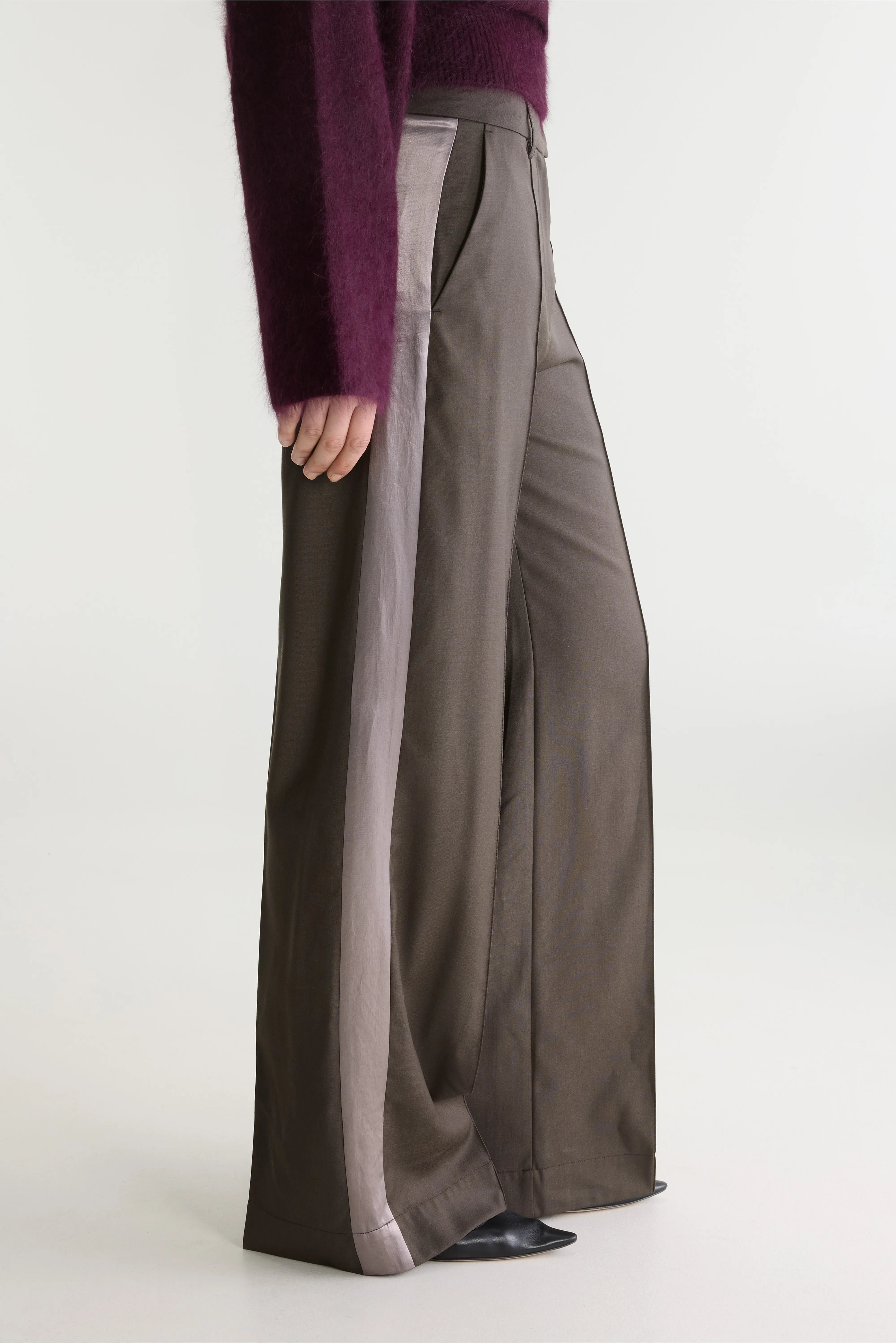 Shine geklede broek (262 / W / DARK ROAST)