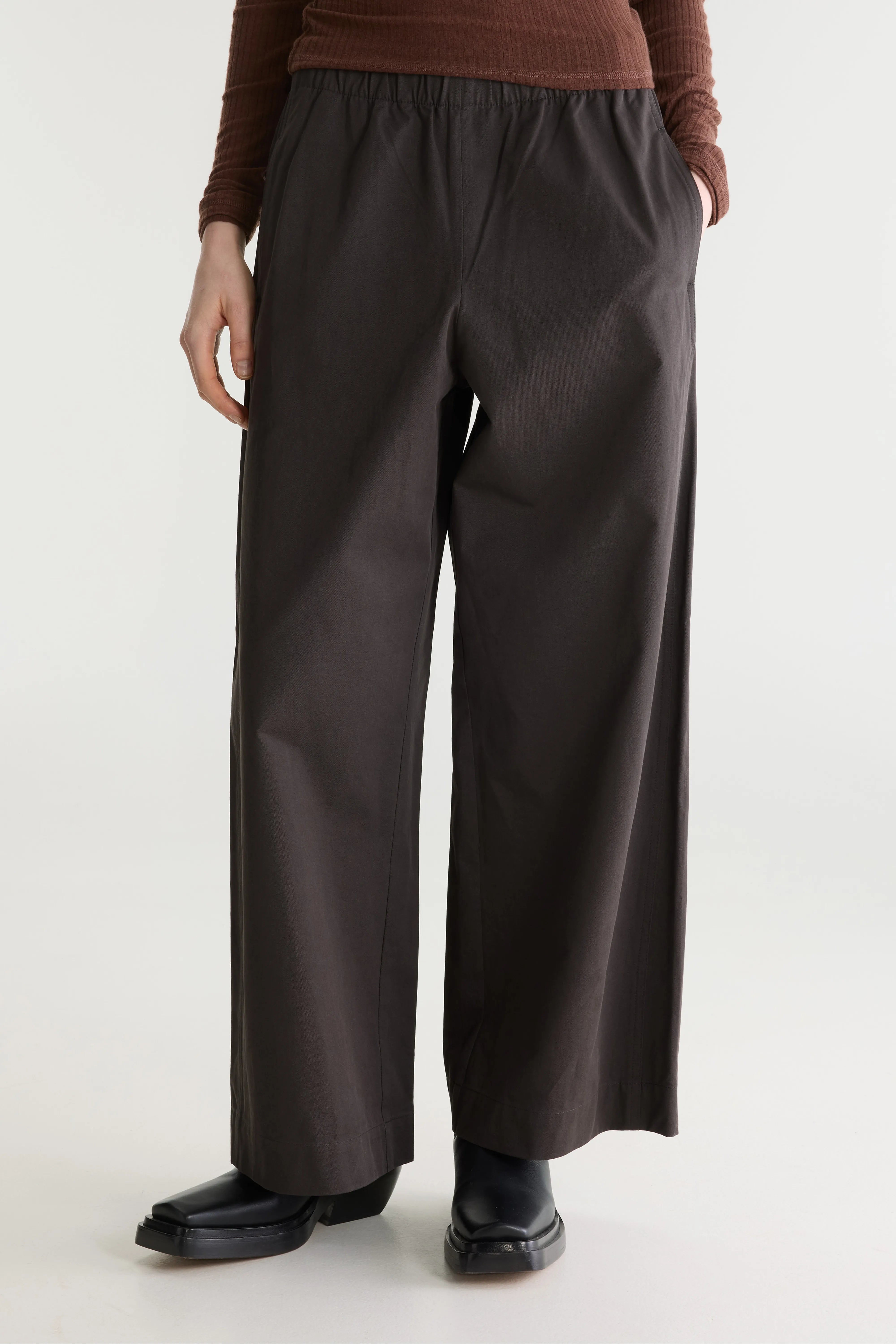 Joline rechte broek (262 / W / DARK ROAST)