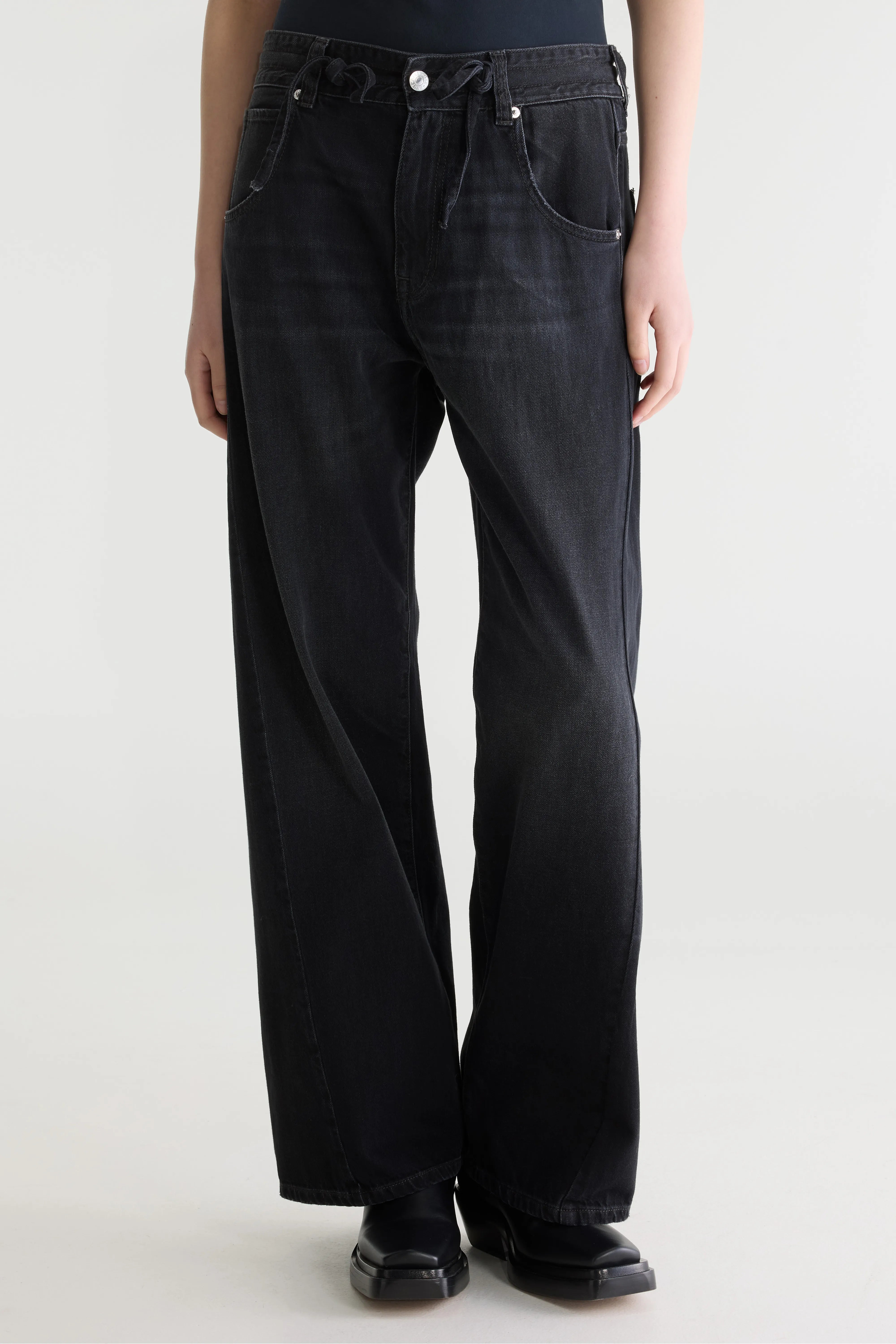 Jean Ample - Denim N. 65 - Used black Pour Femme | Bellerose