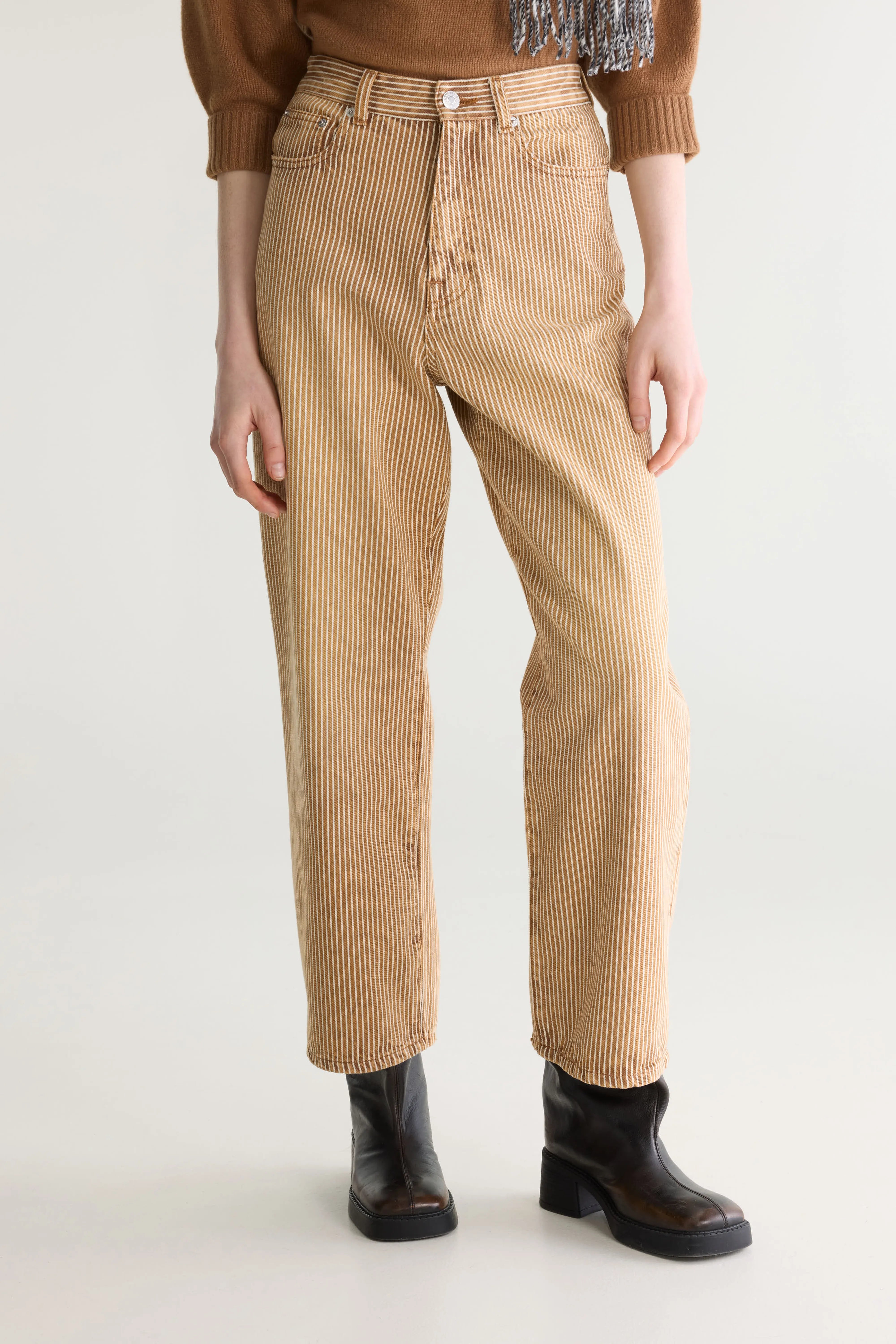 Jean Large - Denim N. 61 - Used brown Pour Femme | Bellerose