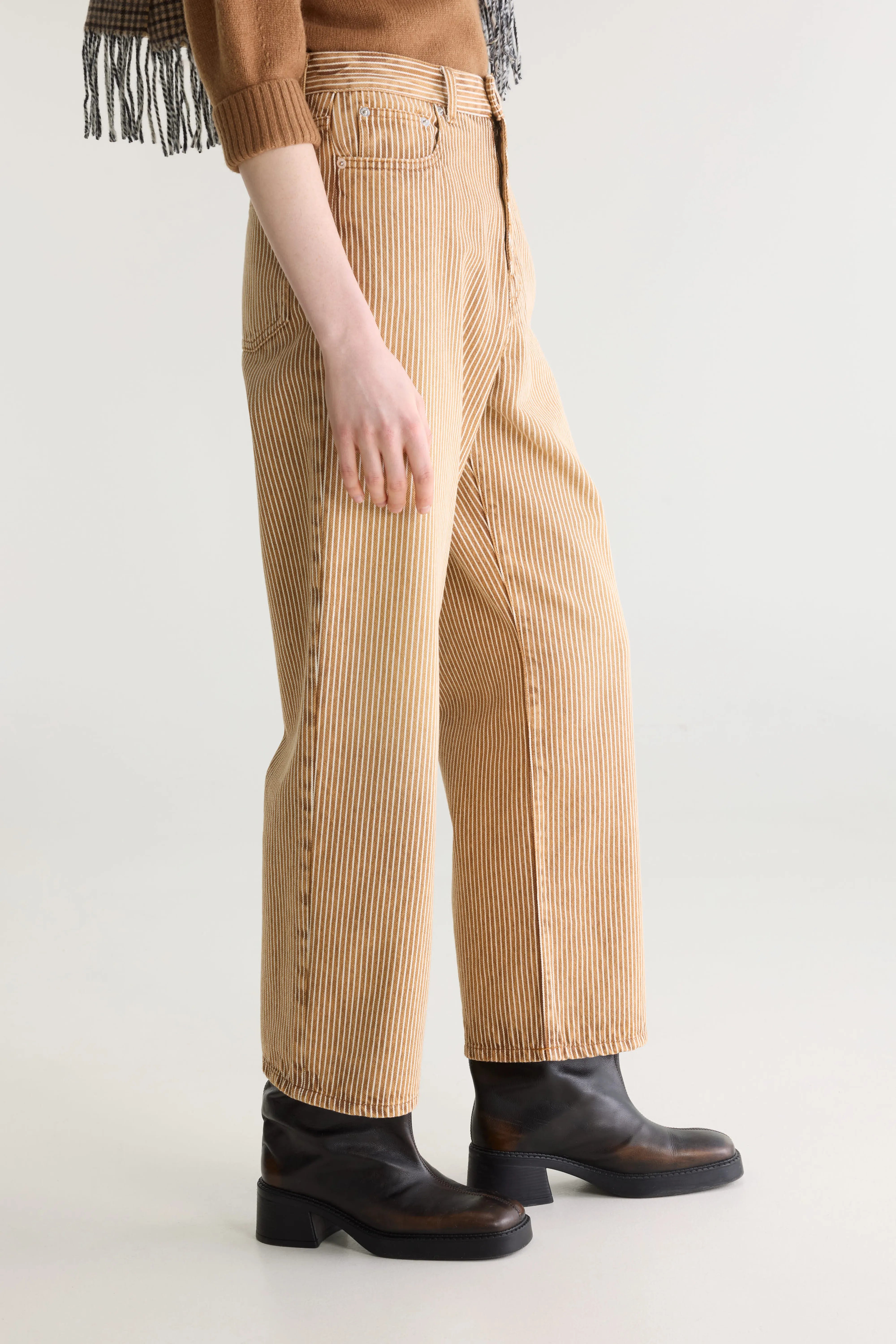 Jean Large - Denim N. 61 - Used brown Pour Femme | Bellerose