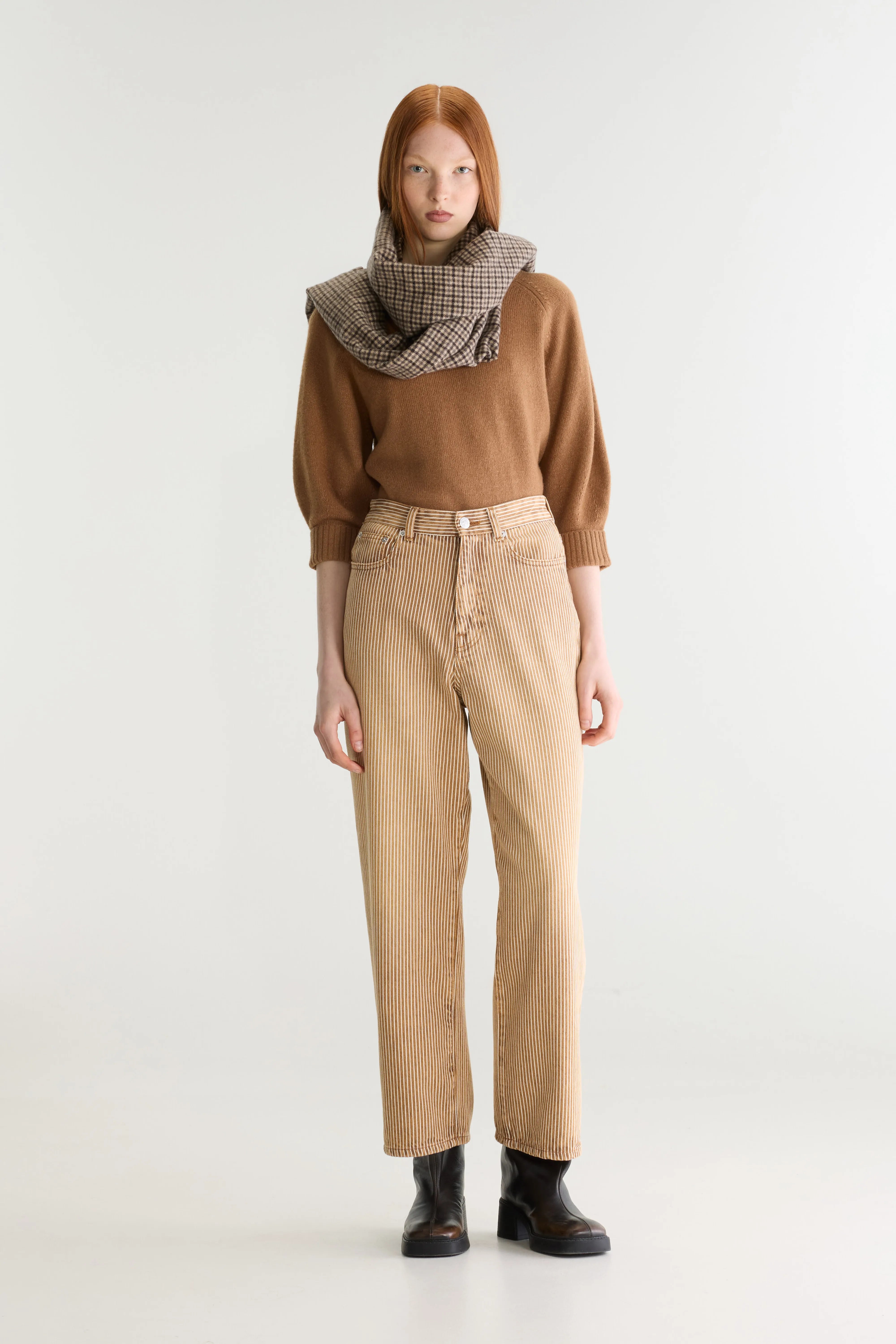 Jean Large - Denim N. 61 - Used brown Pour Femme | Bellerose