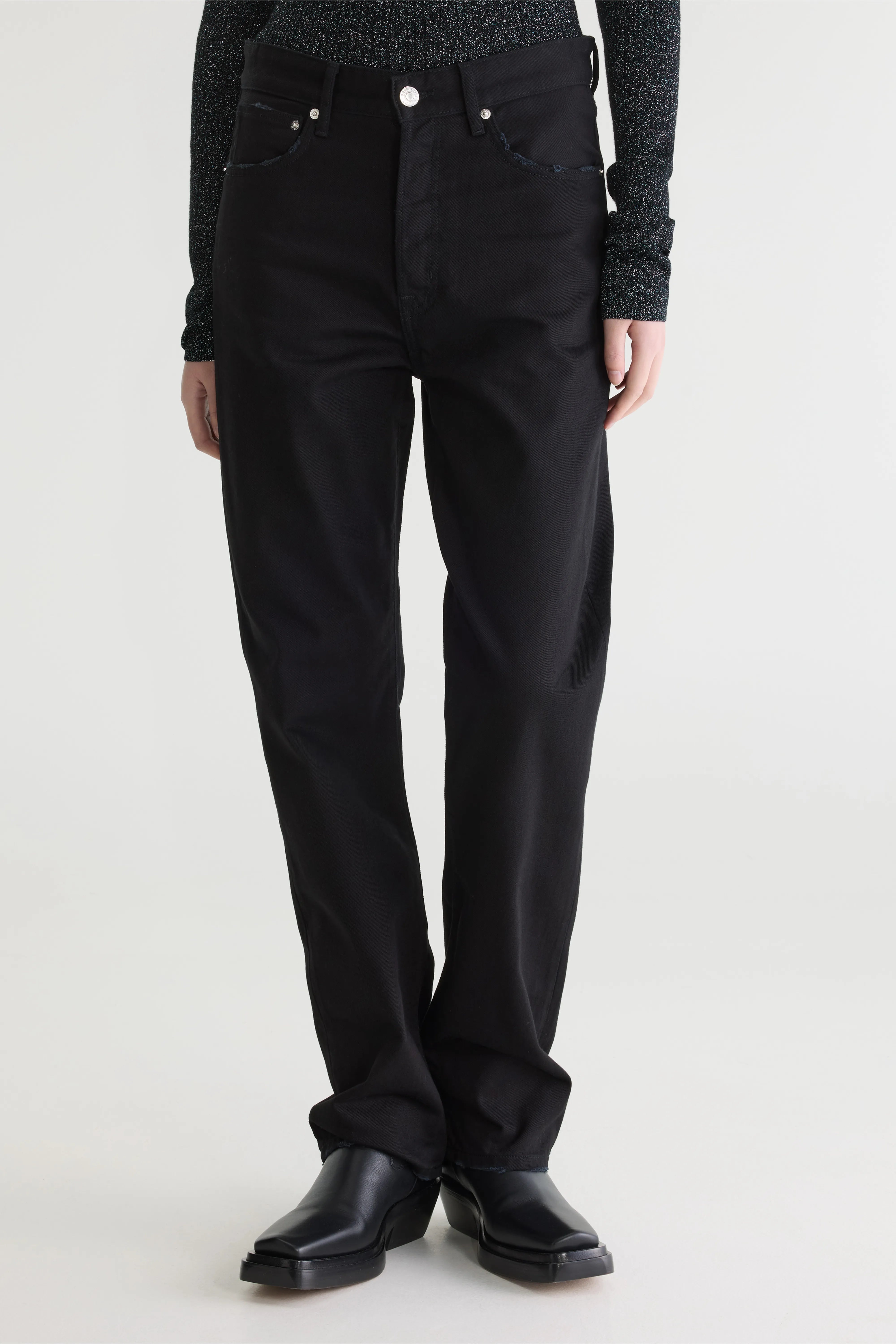 Denim N. 35 - Straight Jeans - Black rinse For Women | Bellerose