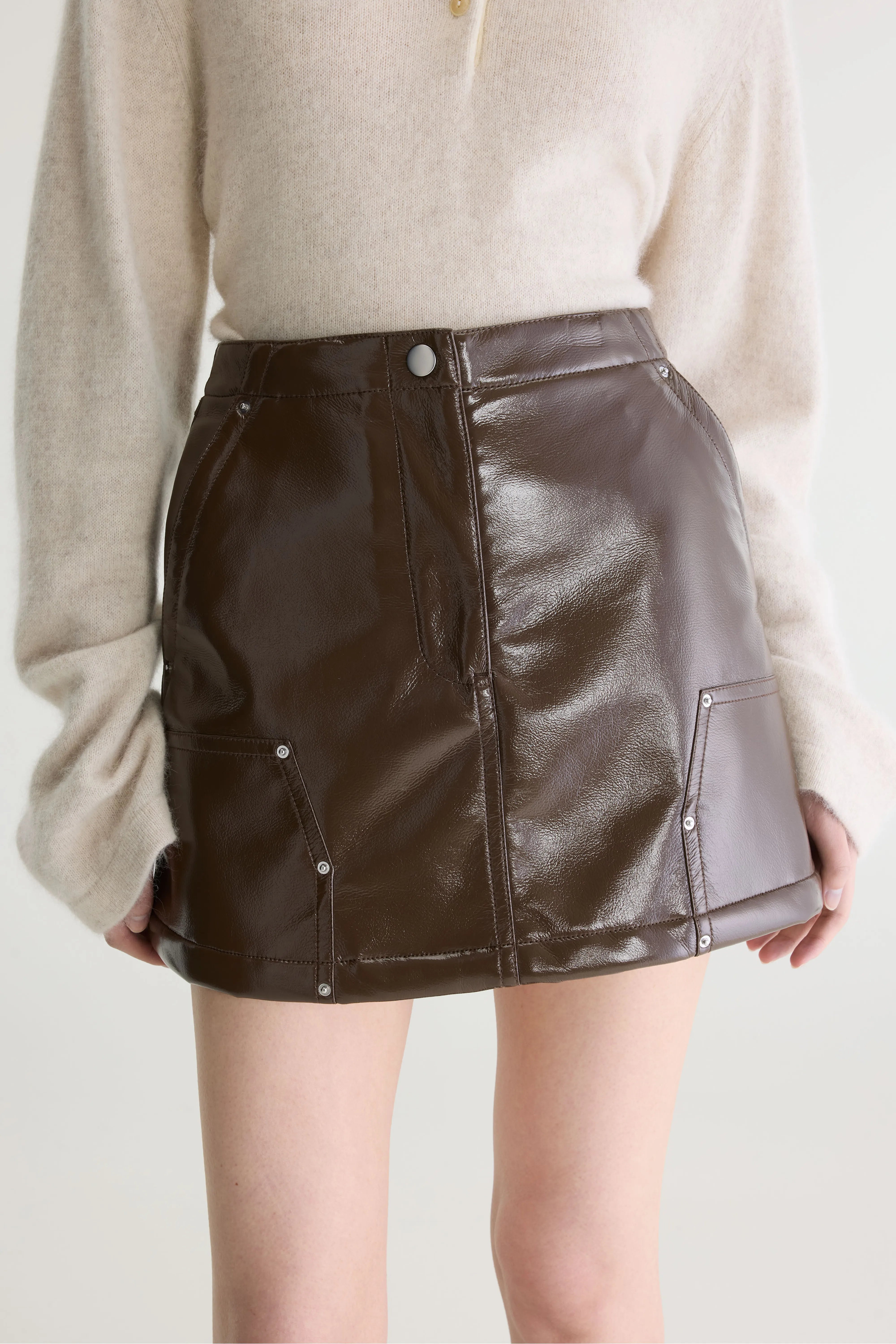 Jeezy Mini Skirt - Carbone For Women | Bellerose