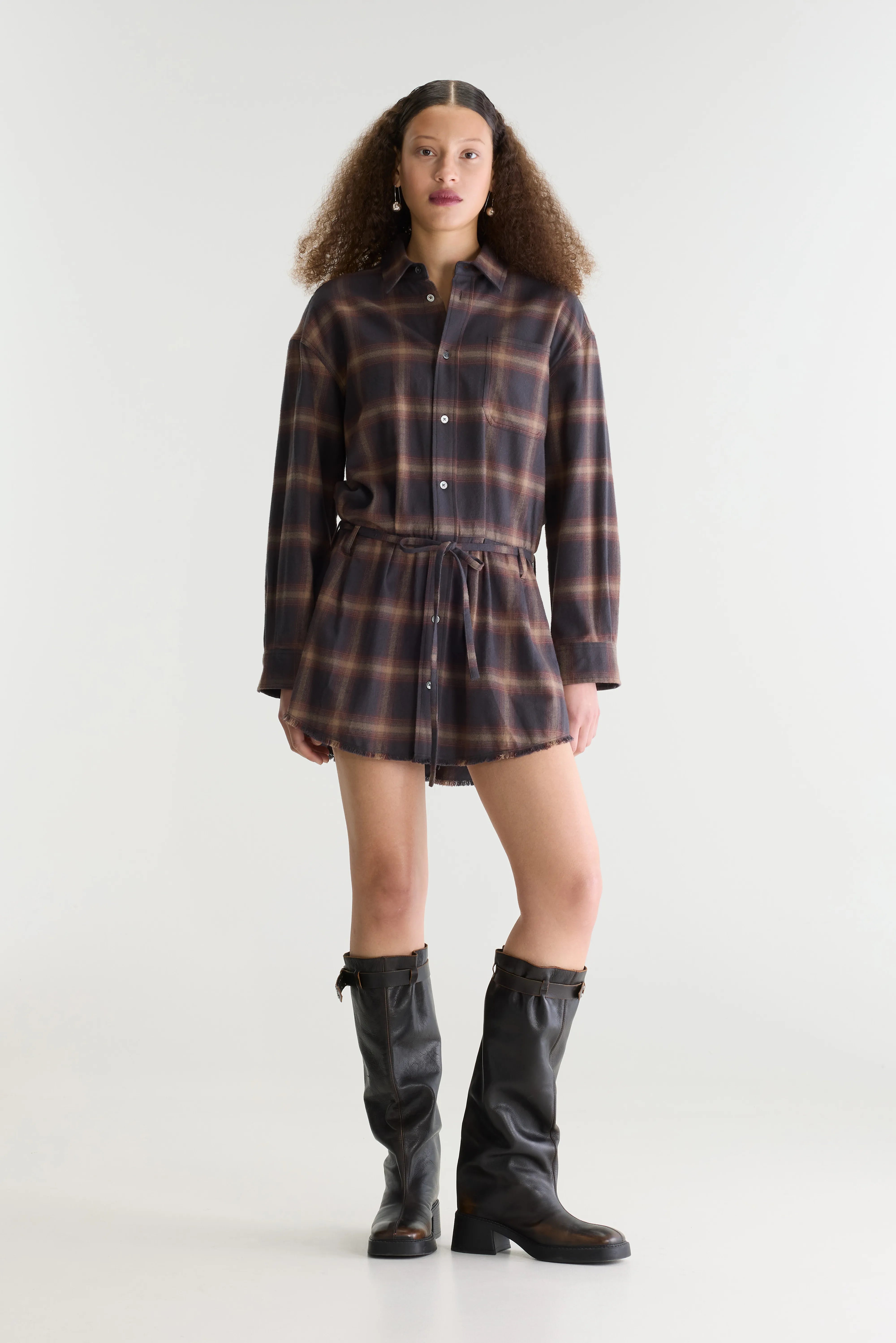 Robe chemise à carreaux Jarvis (262 / W / CHECK A)