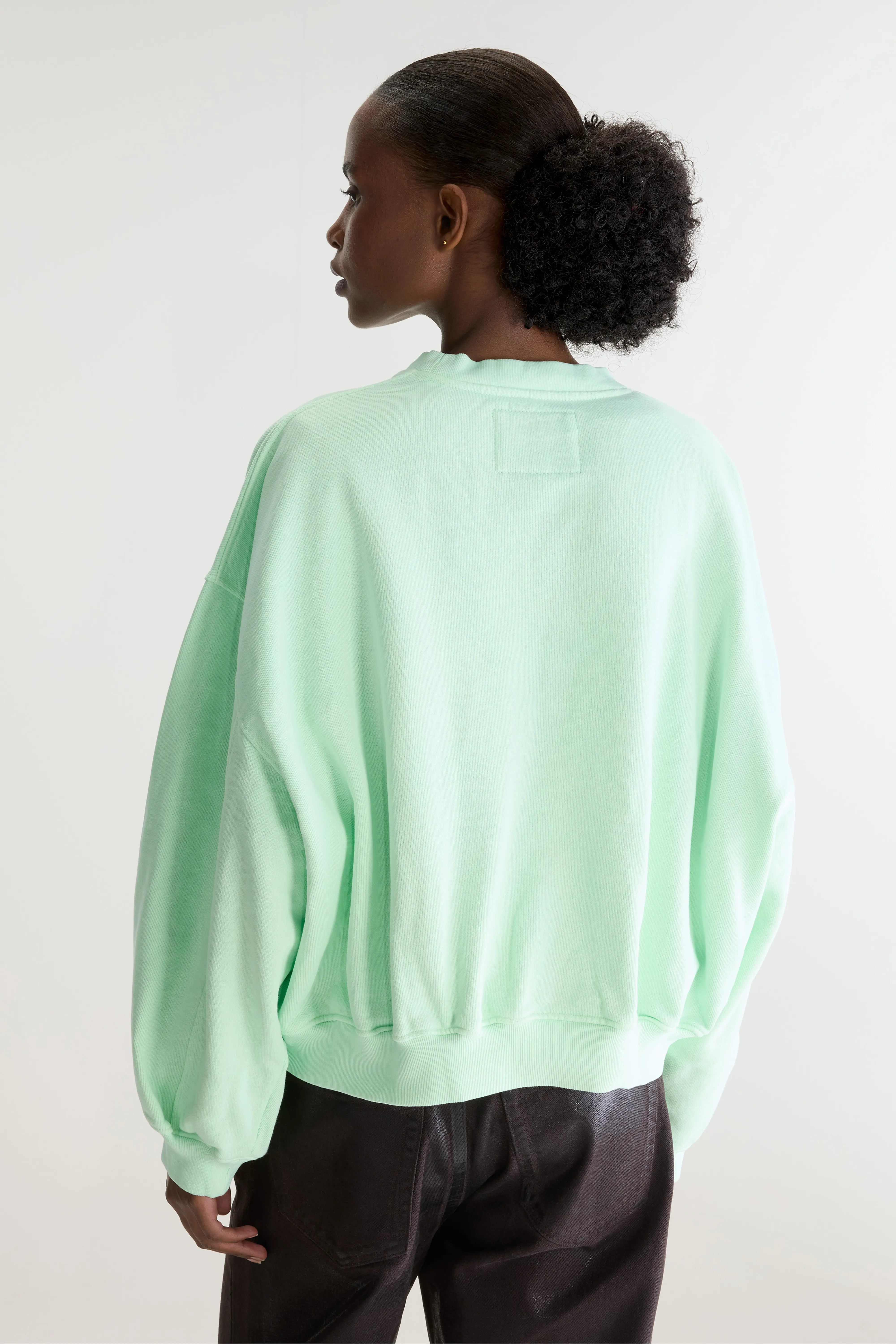 Fancy Cropped Sweatshirt Met Ronde Hals - Vegas Voor Dames | Bellerose