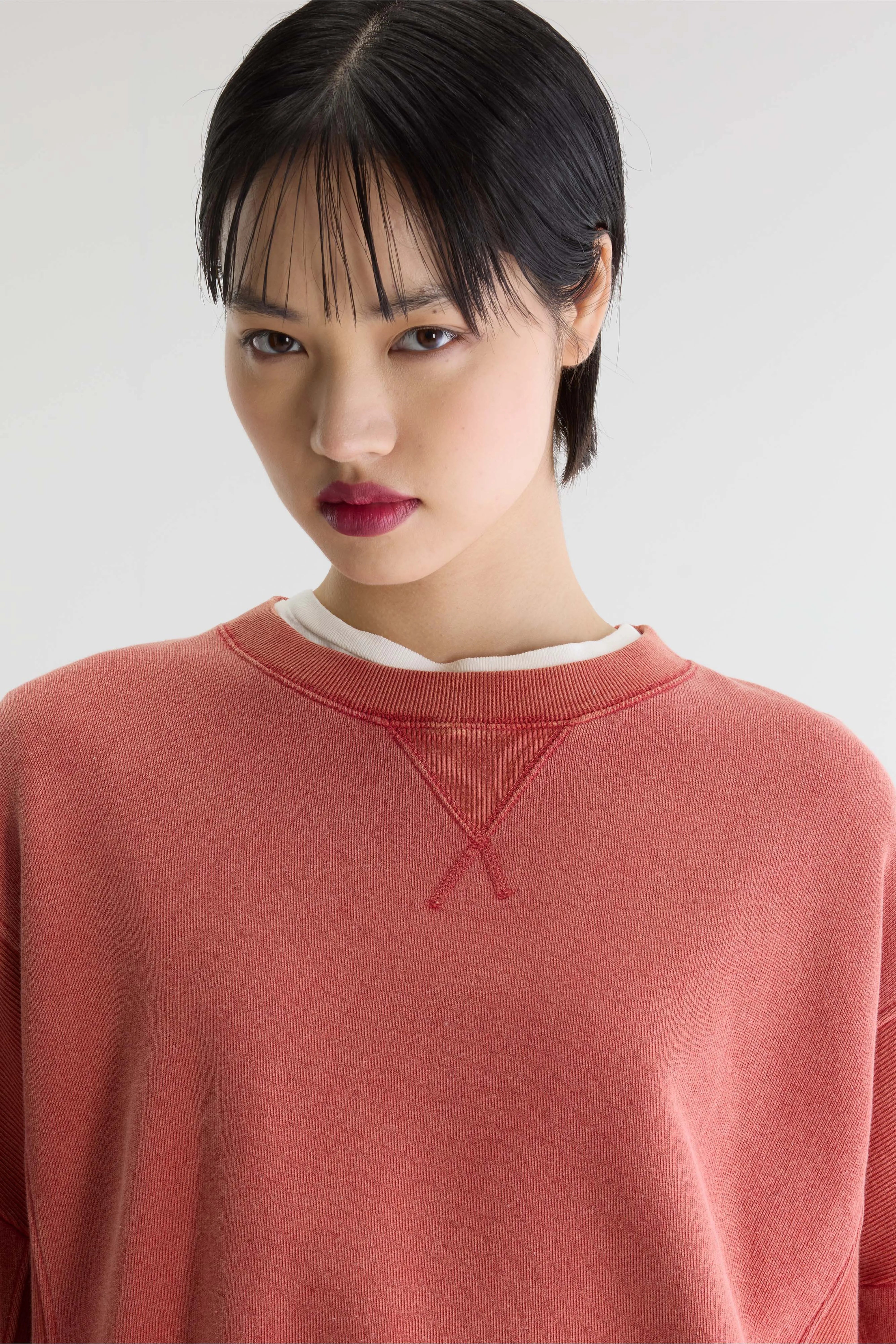 Sweatshirt Col Rond Flipos - Ecarlate Pour Femme | Bellerose