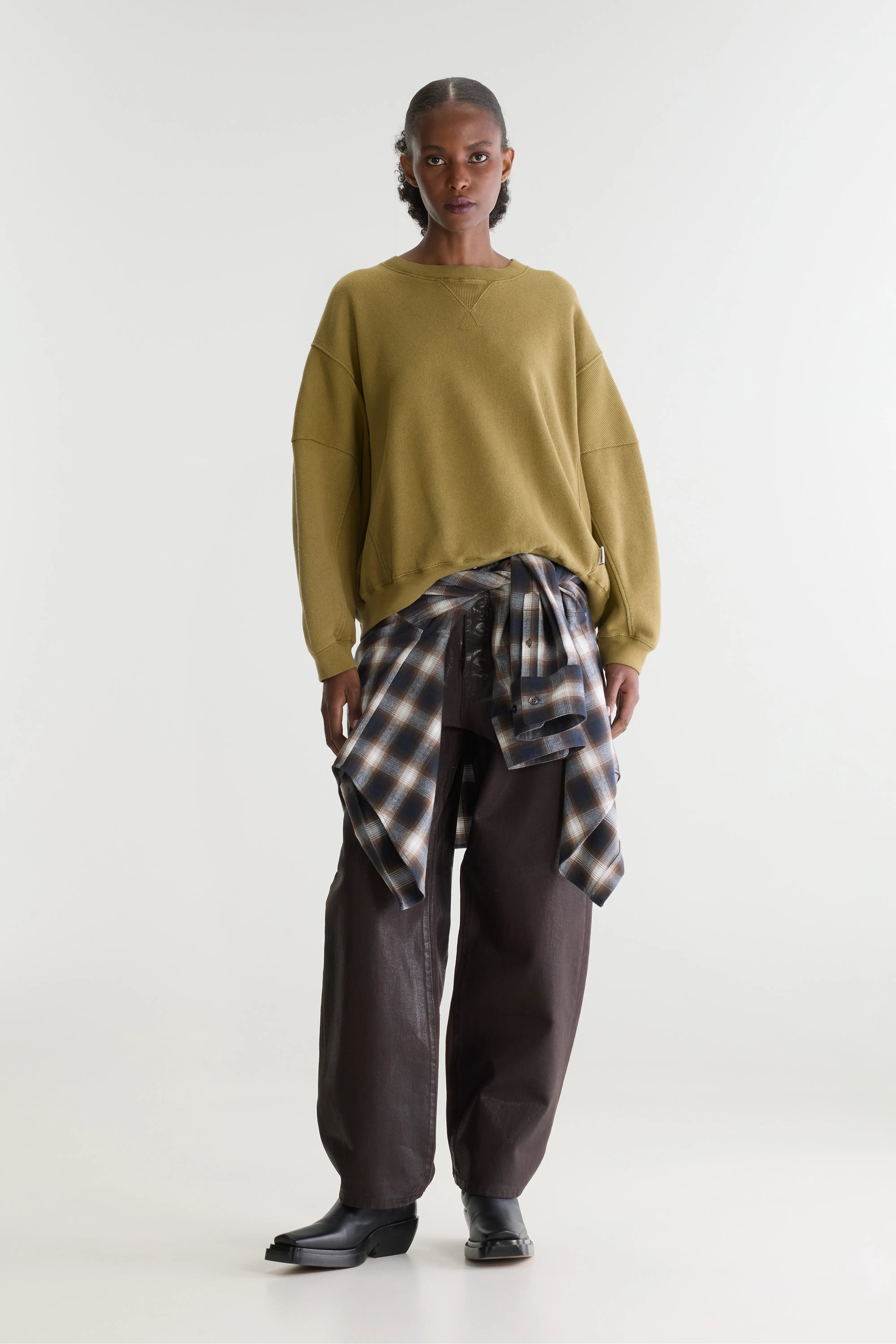 Sweatshirt Col Rond Flipos - Vetiver Pour Femme | Bellerose