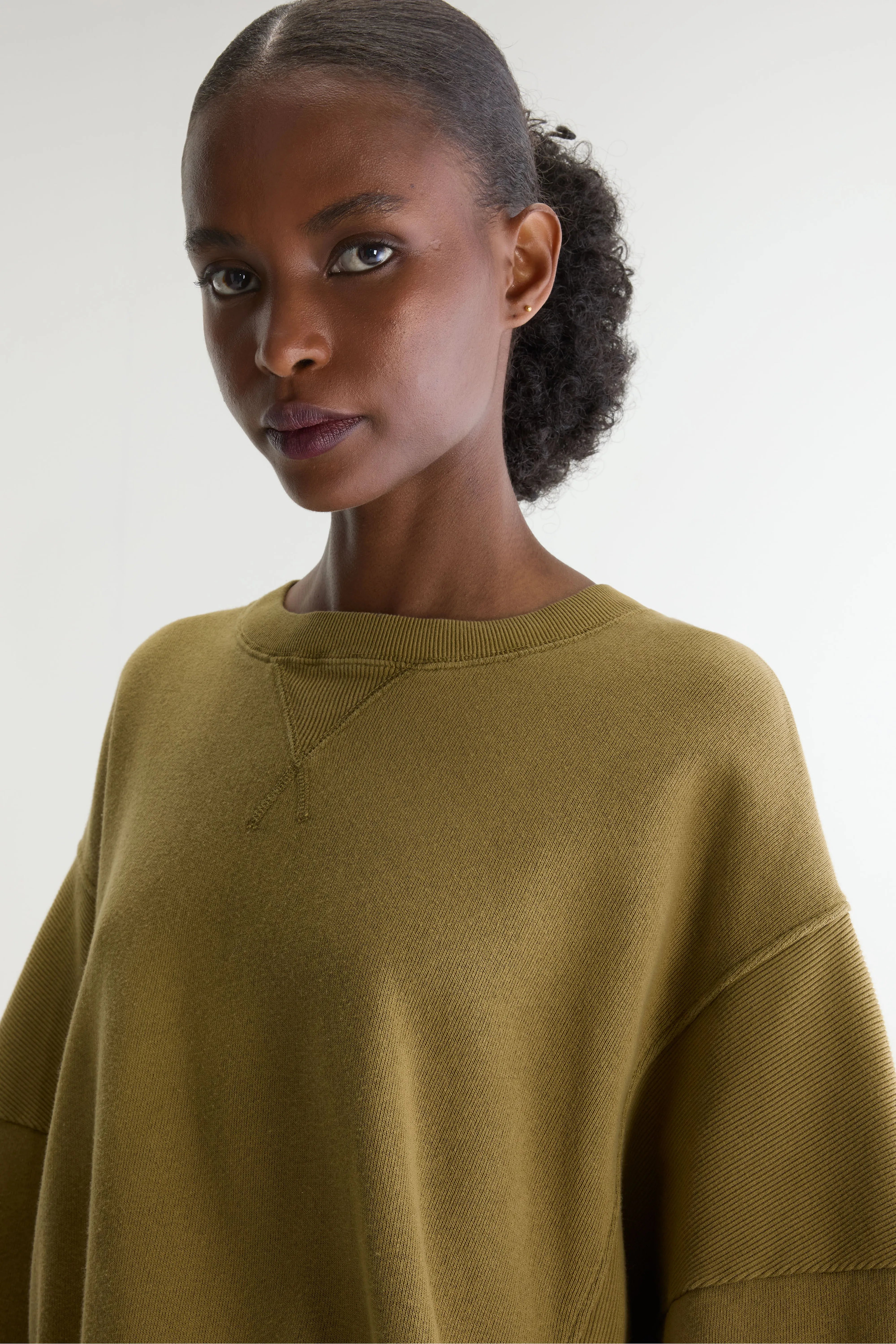 Sweatshirt Col Rond Flipos - Vetiver Pour Femme | Bellerose