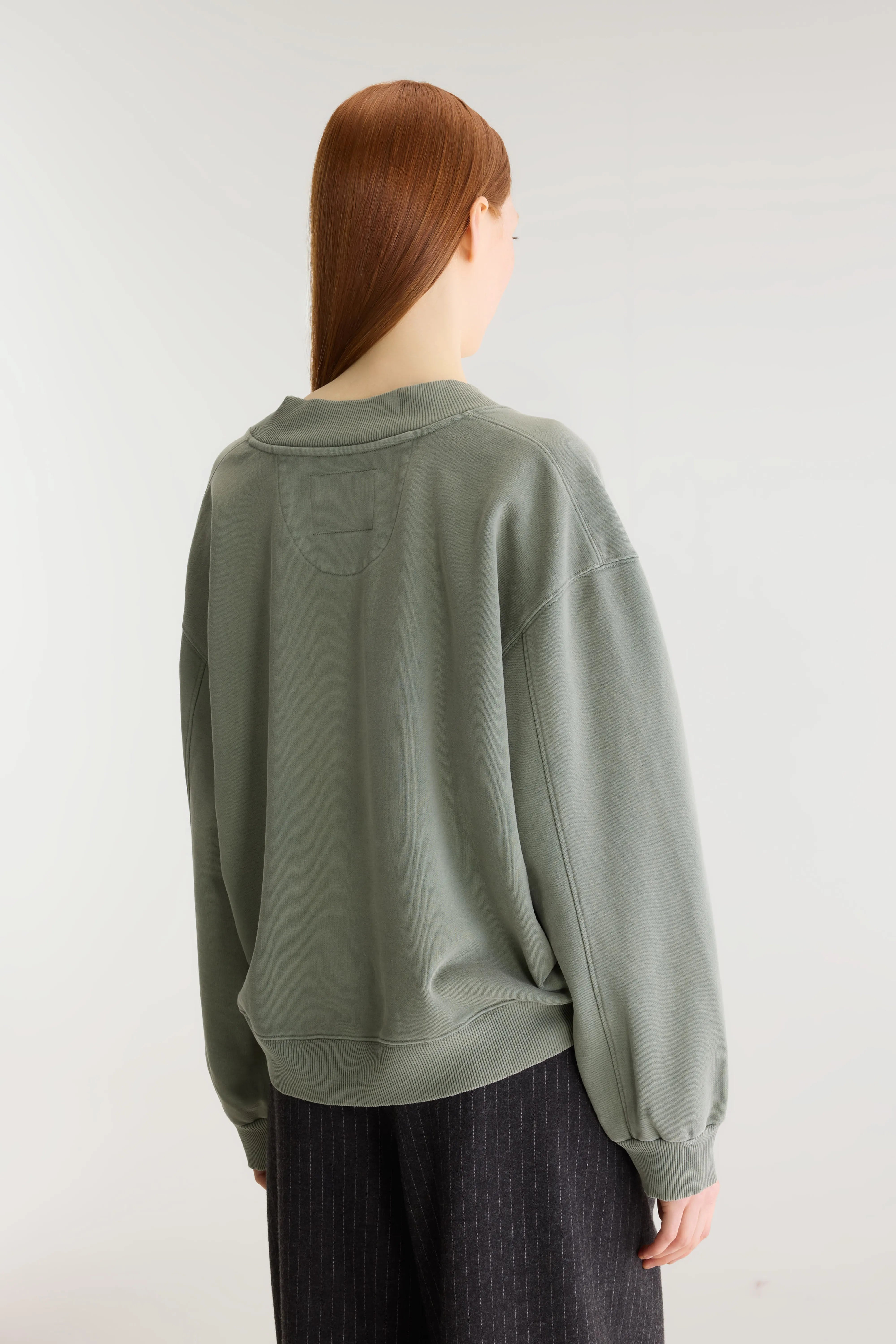 Sula Cropped V-neck Sweatshirt - Thyme For Women | Bellerose