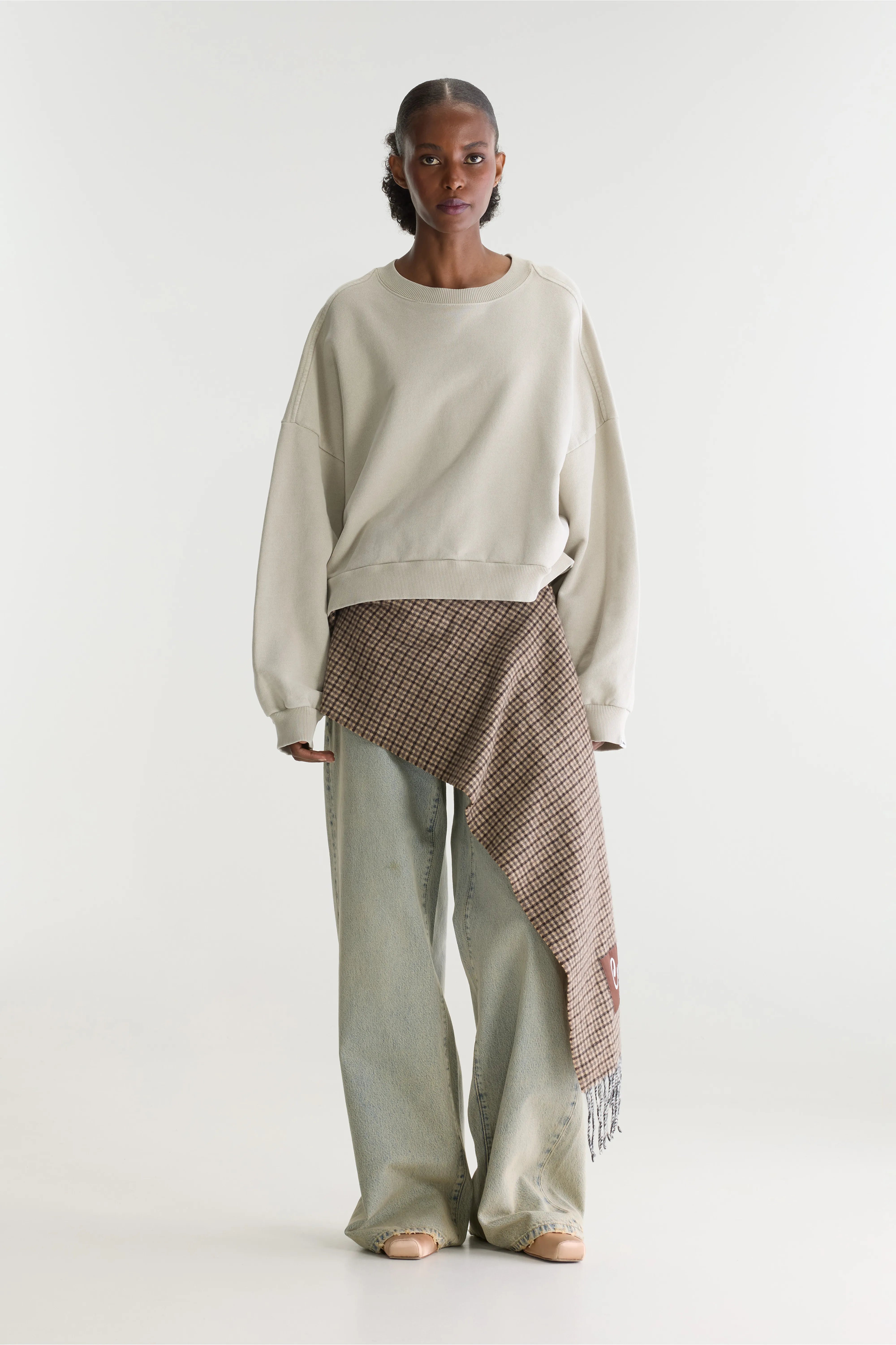 Sweatshirt boxy col rond Ferno (262 / W / NICKEL)