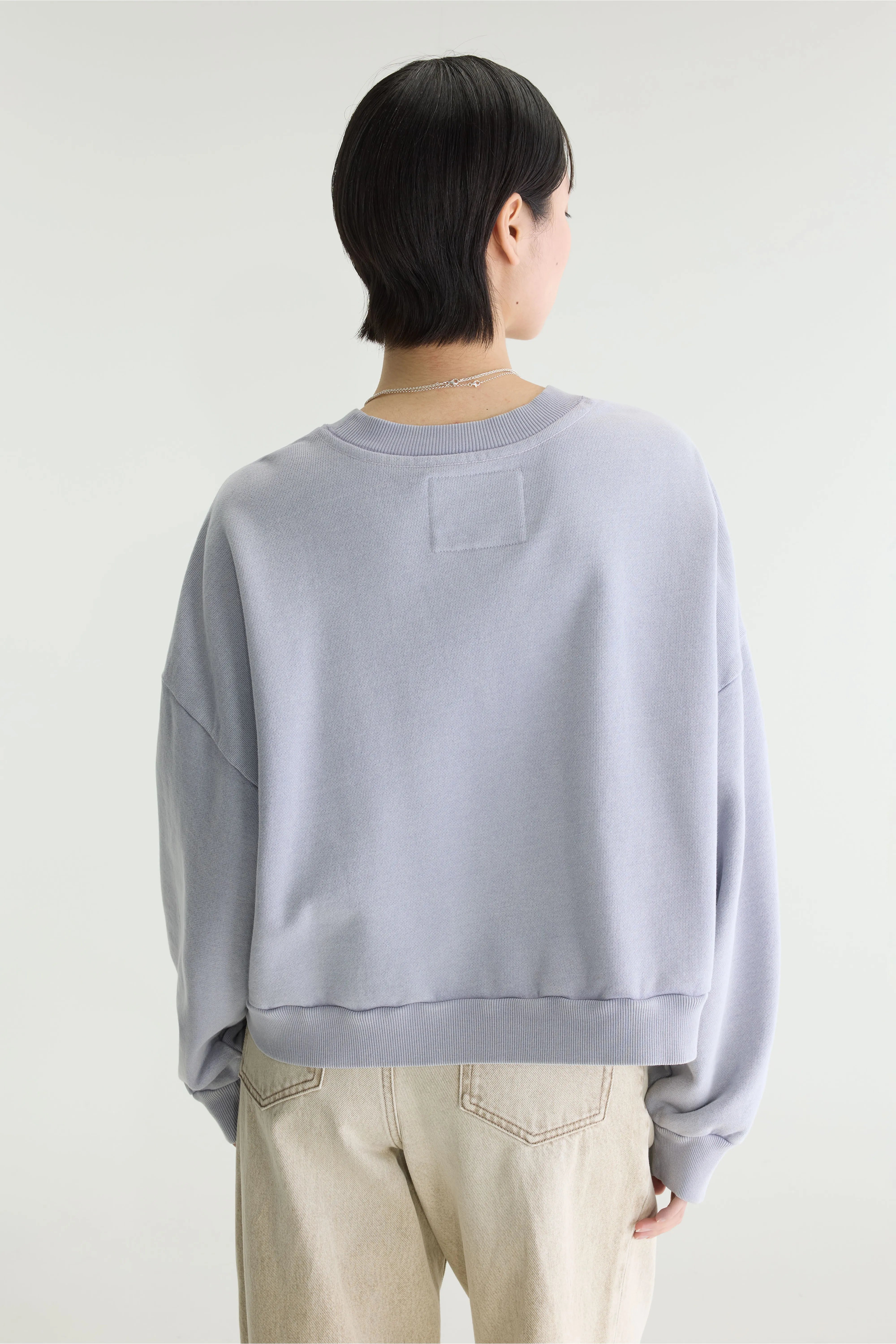 Ferno Boxy Sweatshirt Met Ronde Hals - Ashes Voor Dames | Bellerose
