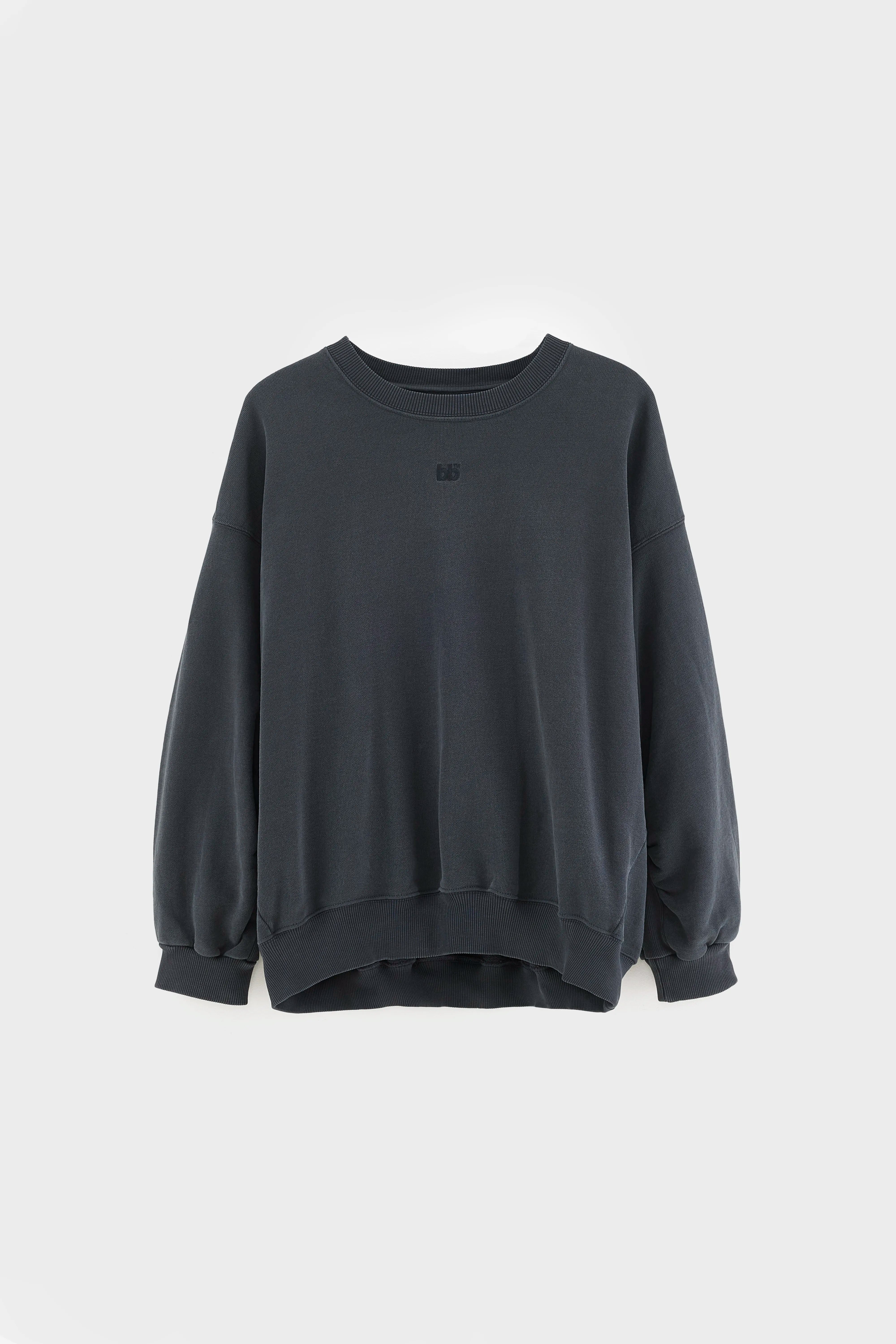 Frig sweatshirt met ronde hals (262 / W / BLACK BEAUTY)