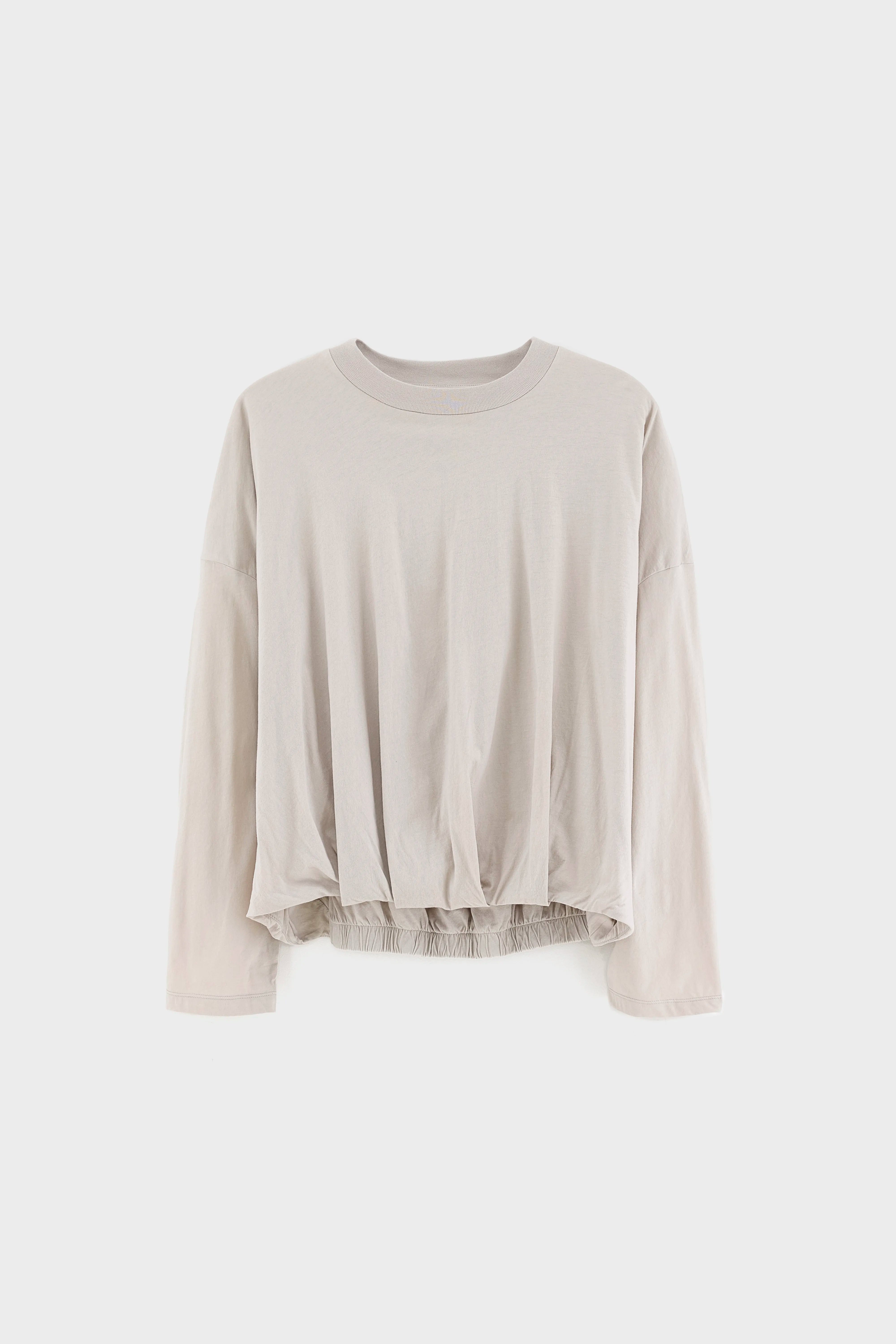 Flames cropped t-shirt met lange mouwen (262 / W / NICKEL)
