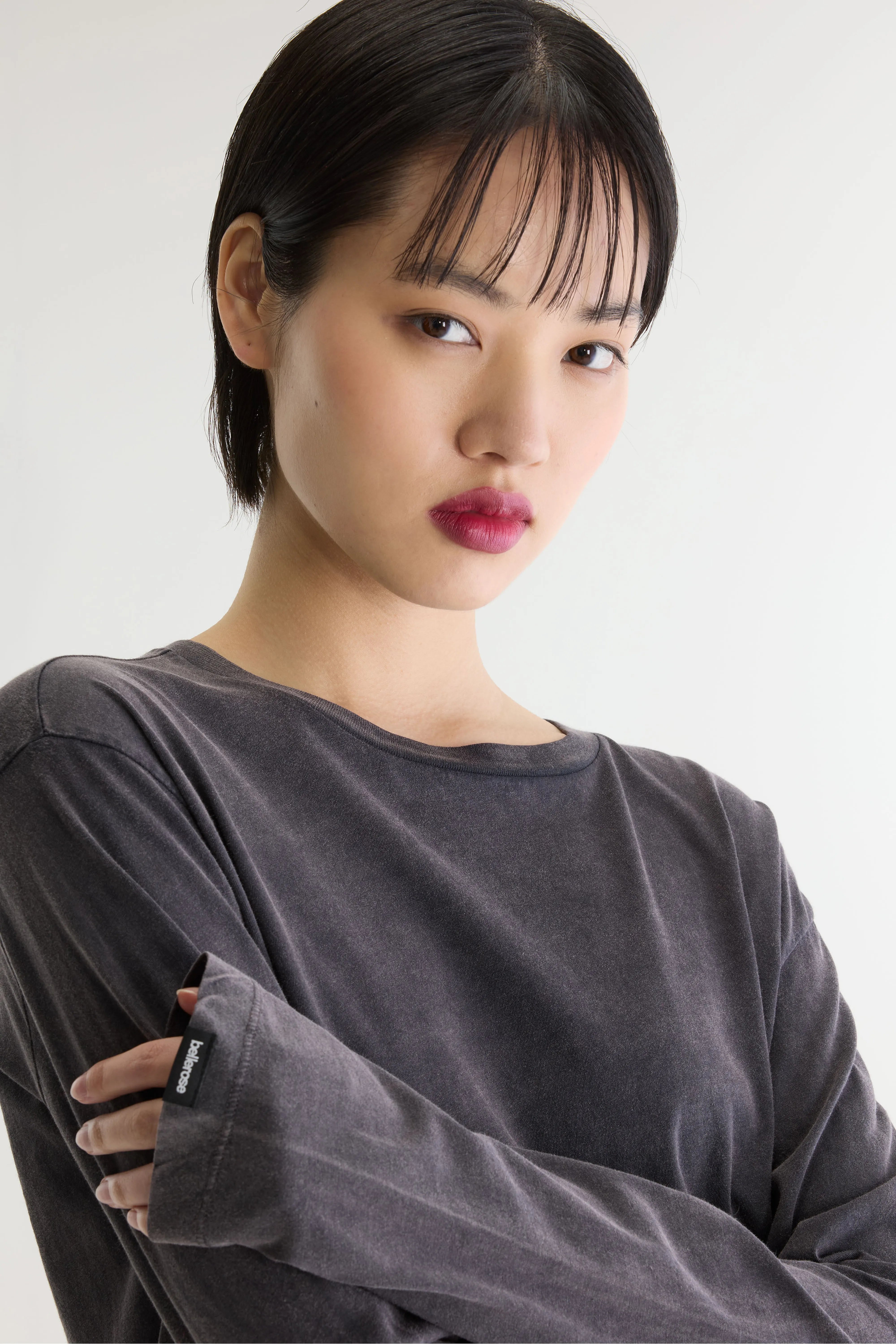 Fuele t-shirt met lange mouwen (262 / W / BLACK BEAUTY)