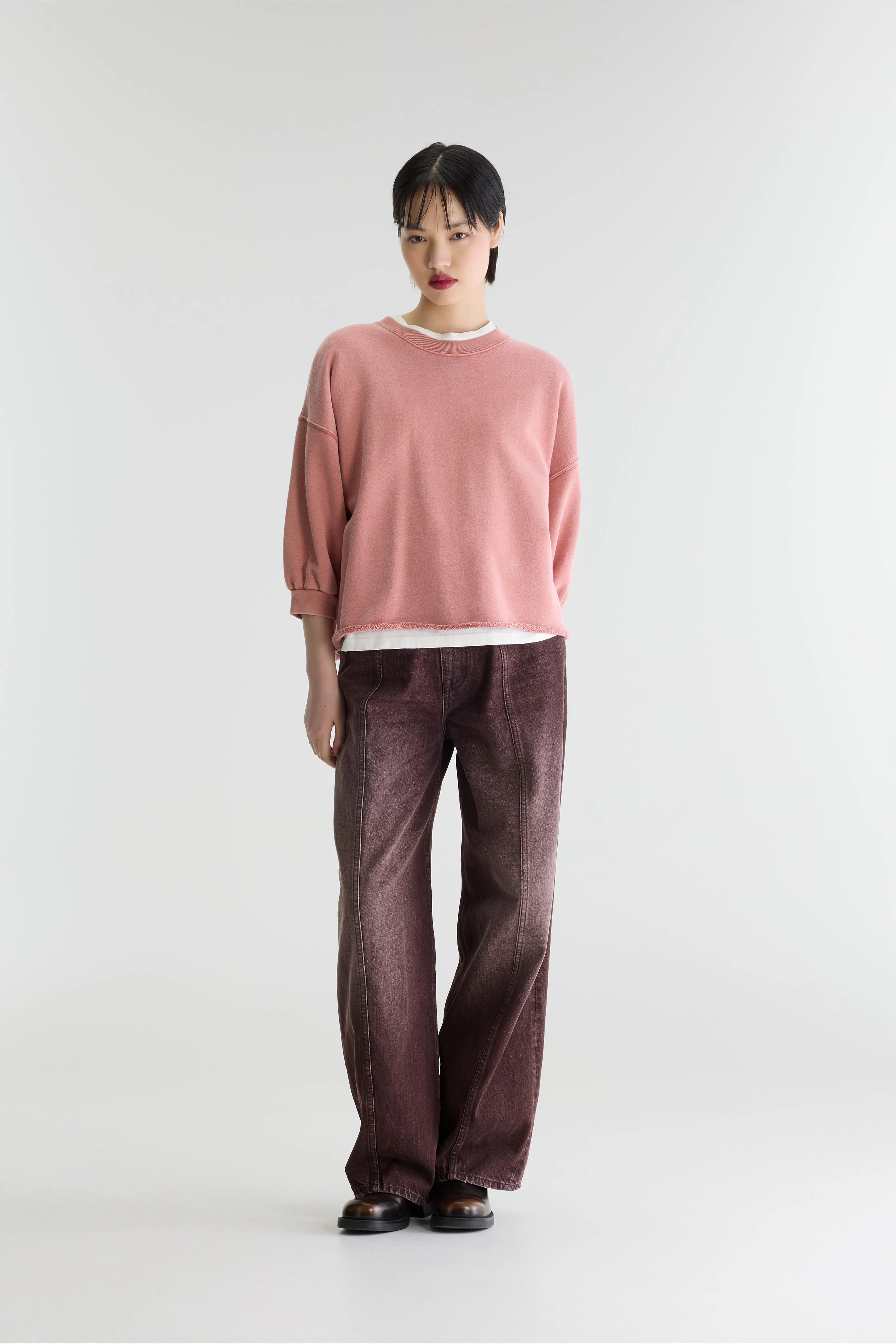 Vicske crewneck sweatshirt (262 / W / ETRUSCAN RED)