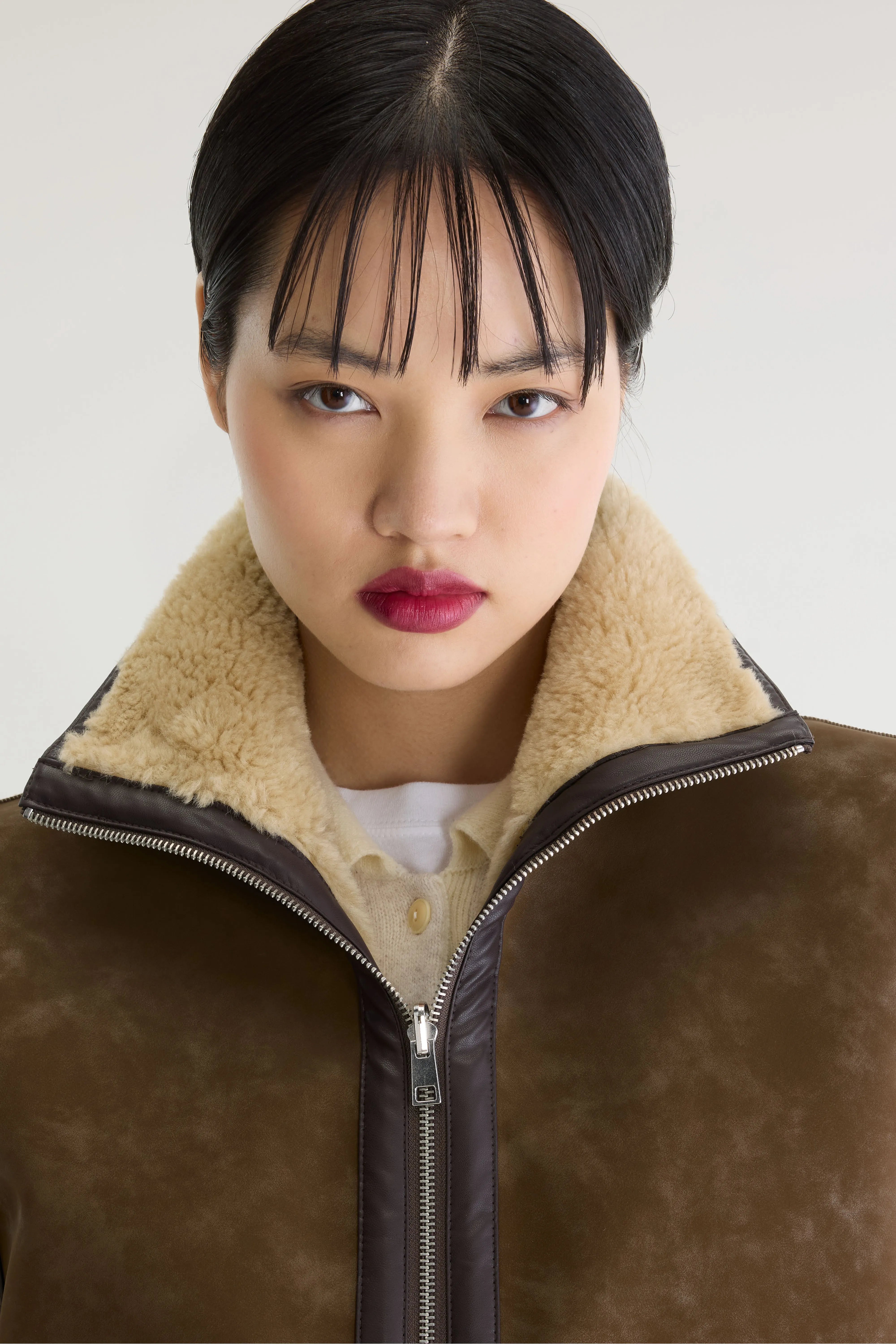 Jonson cropped sleeveless jacket (262 / W / SHEEP)