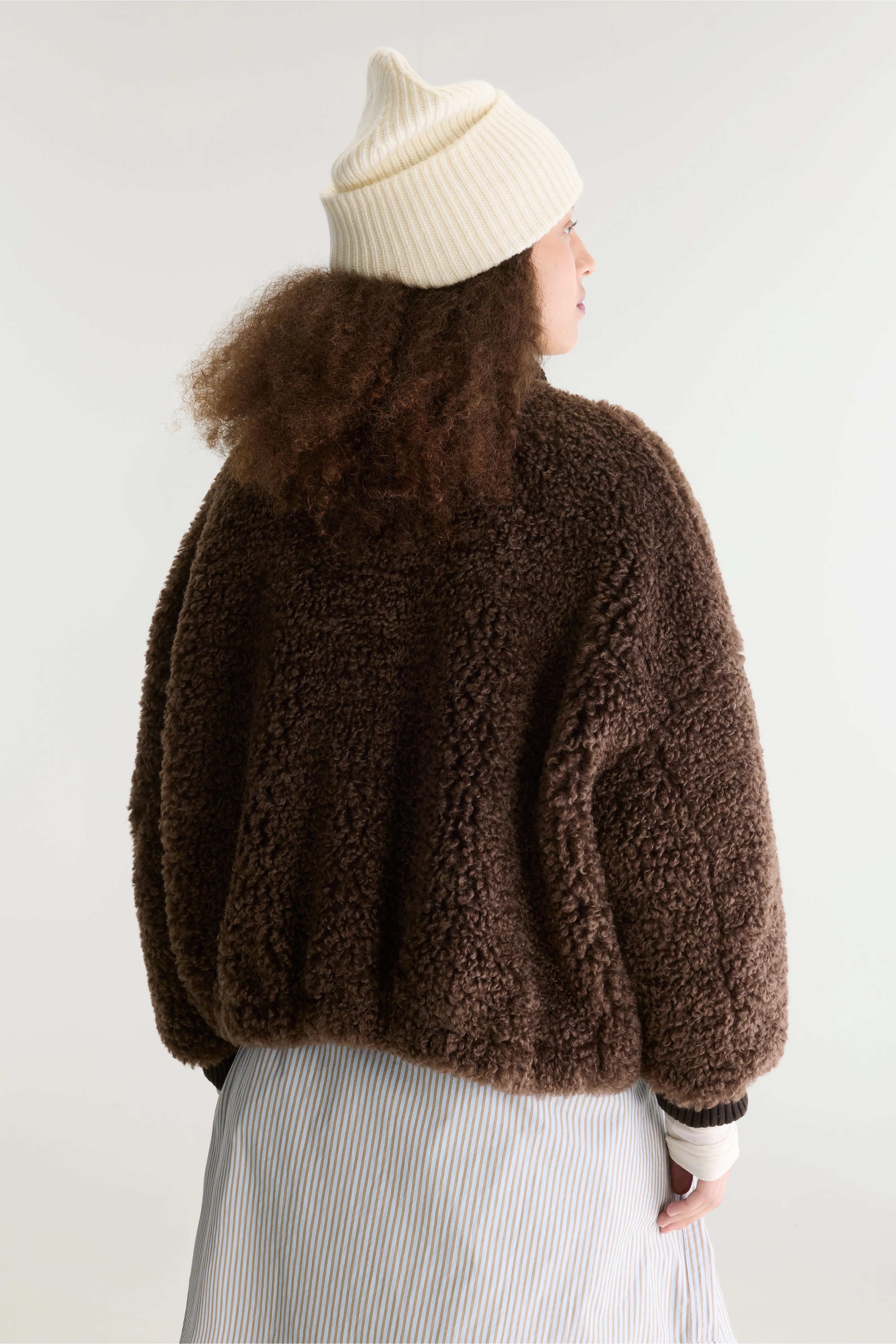Jallis faux-fur jacket (262 / W / DARK ROAST)