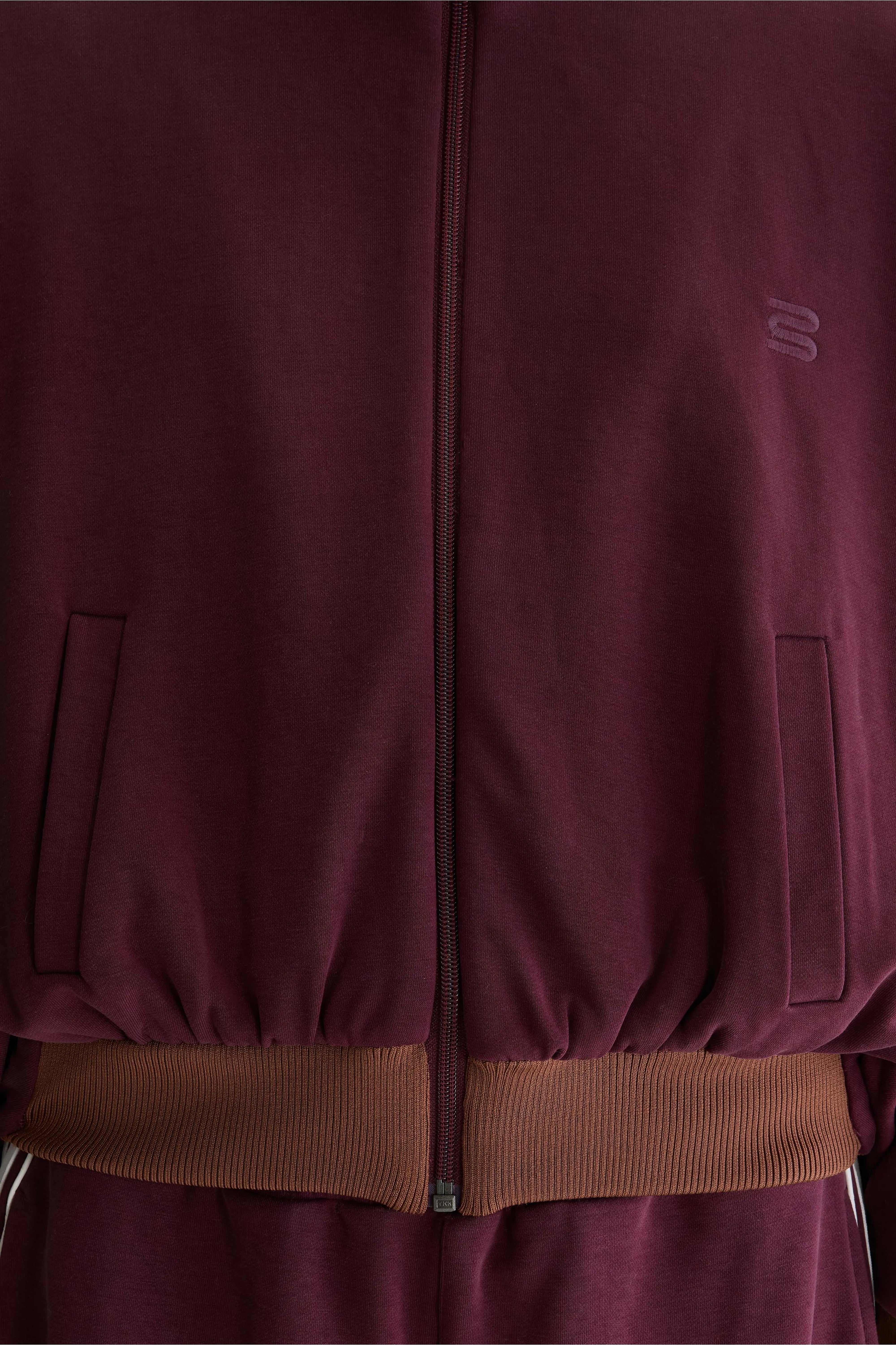 Sweatshirt zippé Teng (262 / W / BURGUNDY)