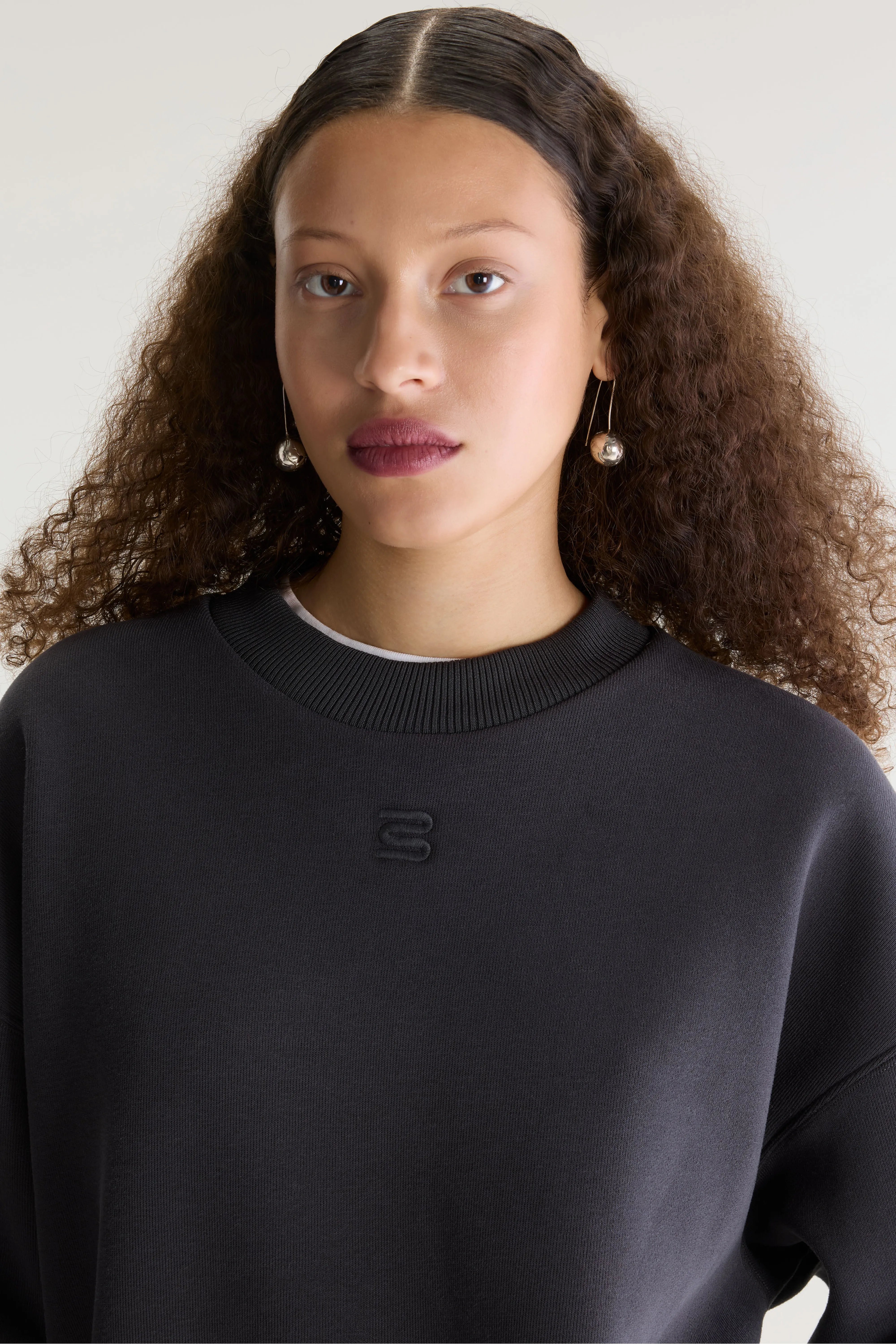 Sweatshirt col rond Temi (262 / W / CHARCOAL)