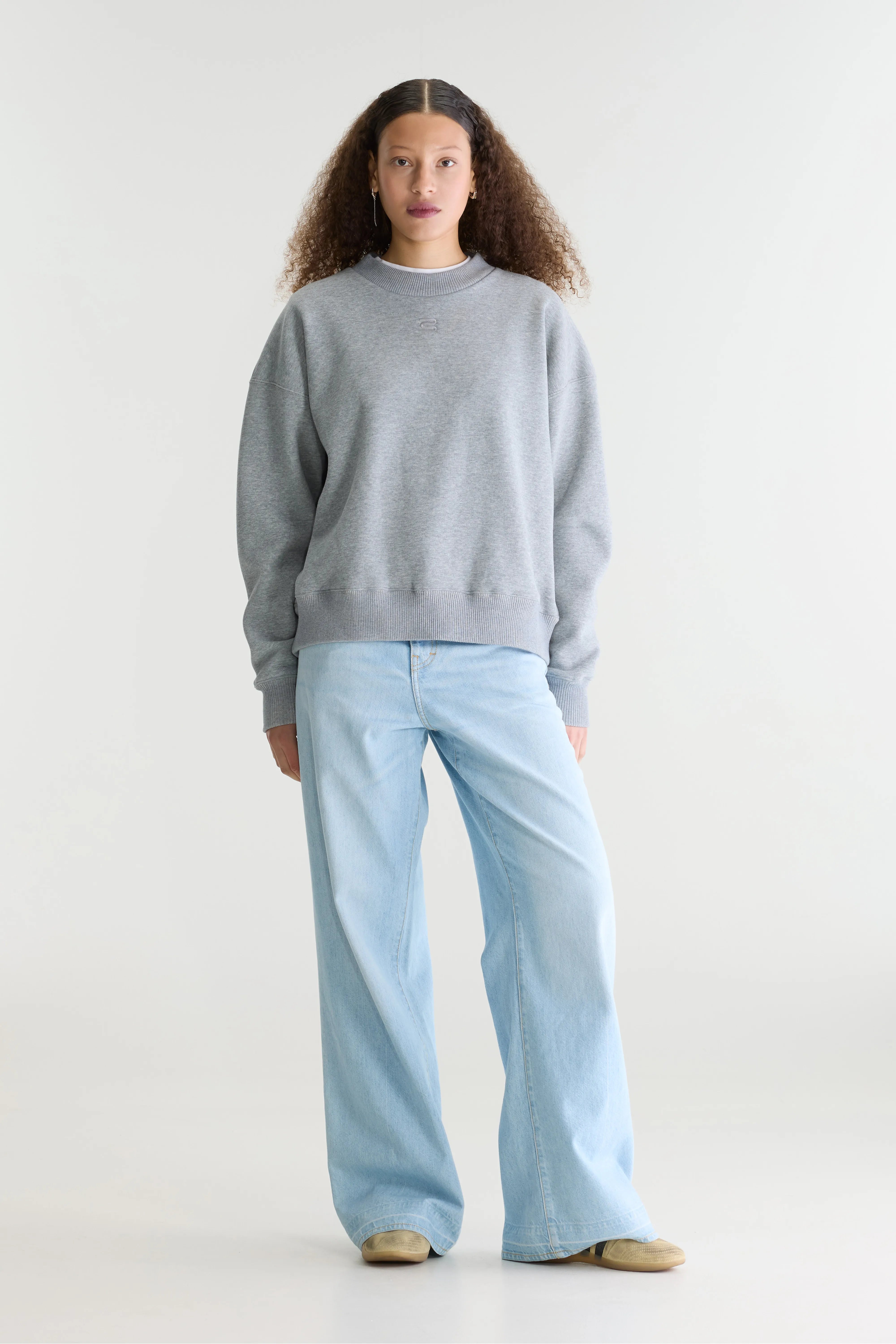 Sweatshirt col rond Temi (262 / W / H. GREY)