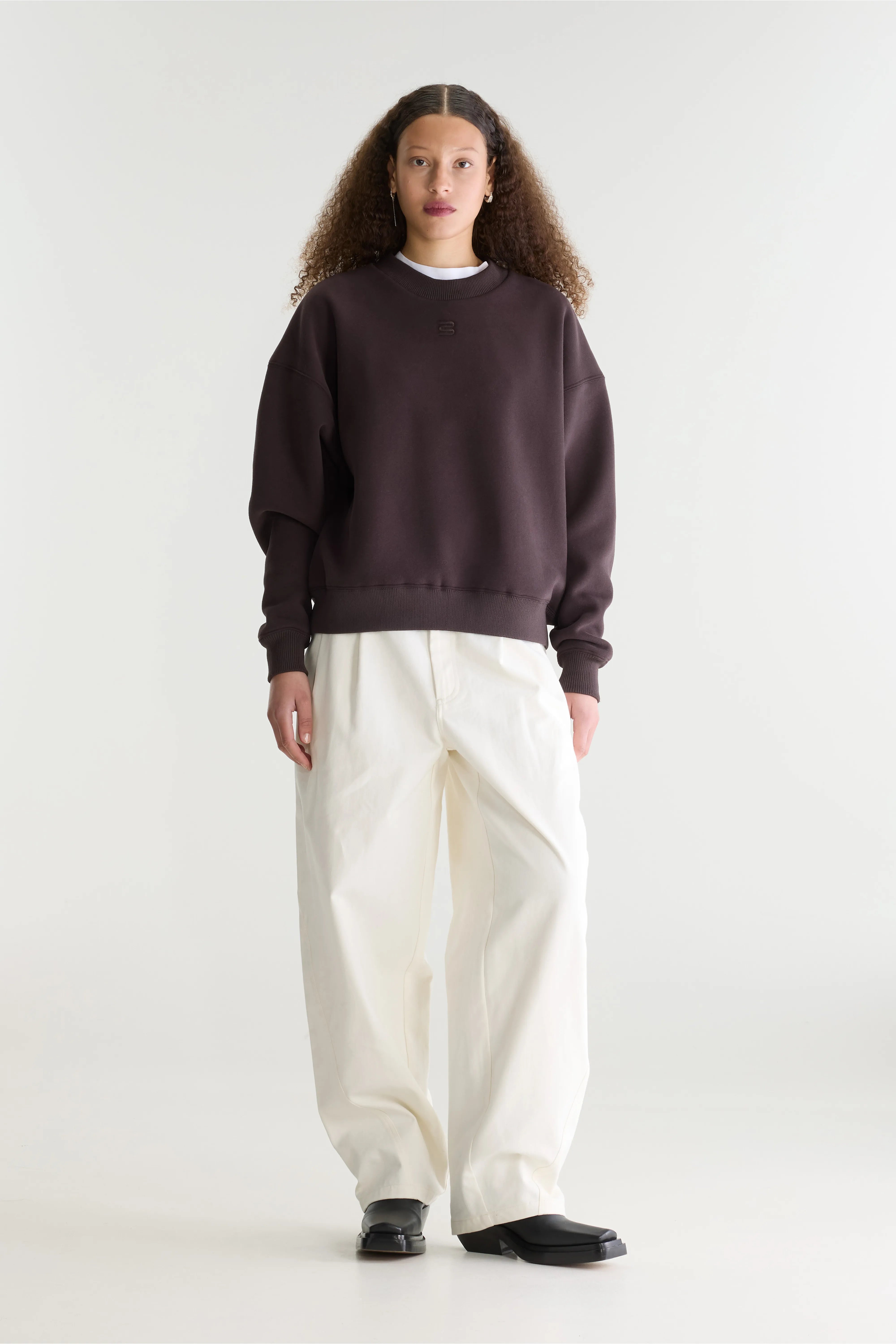 Sweatshirt col rond Temi (262 / W / DARK ROAST)