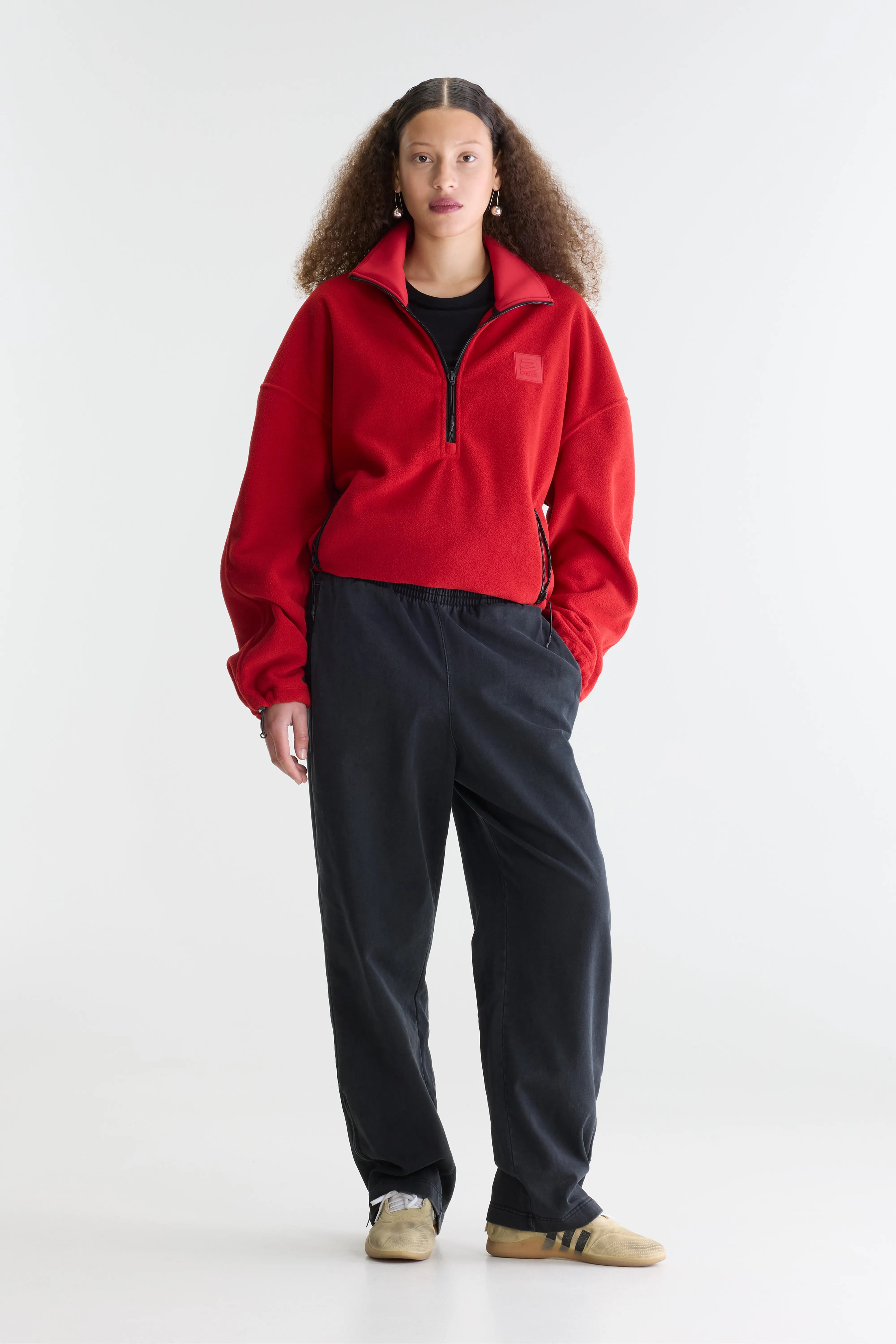 Sweatshirt à demi-zip Josie (262 / W / ECARLATE)
