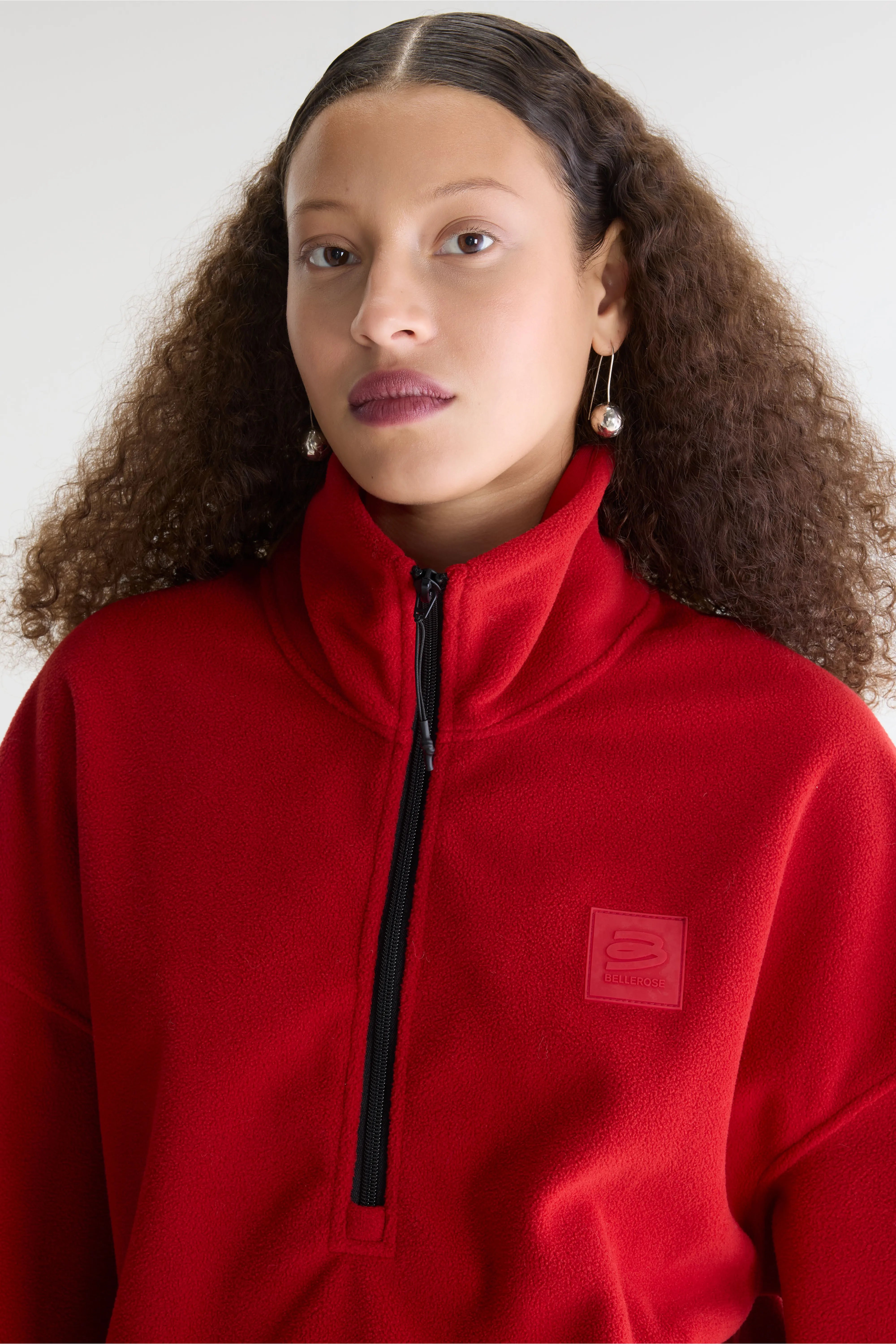 Sweatshirt à demi-zip Josie (262 / W / ECARLATE)