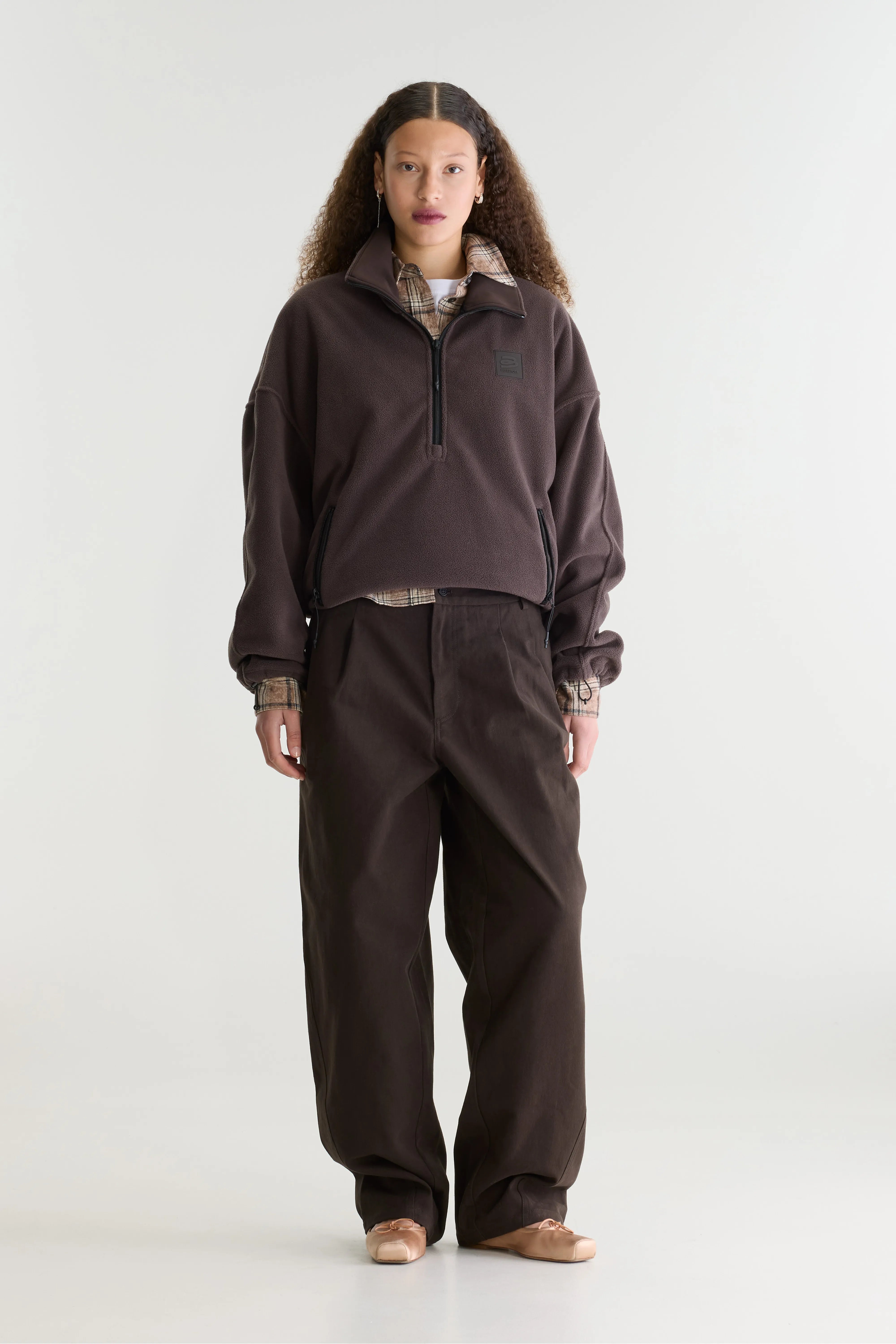 Josie half-zip sweatshirt (262 / W / DARK ROAST)