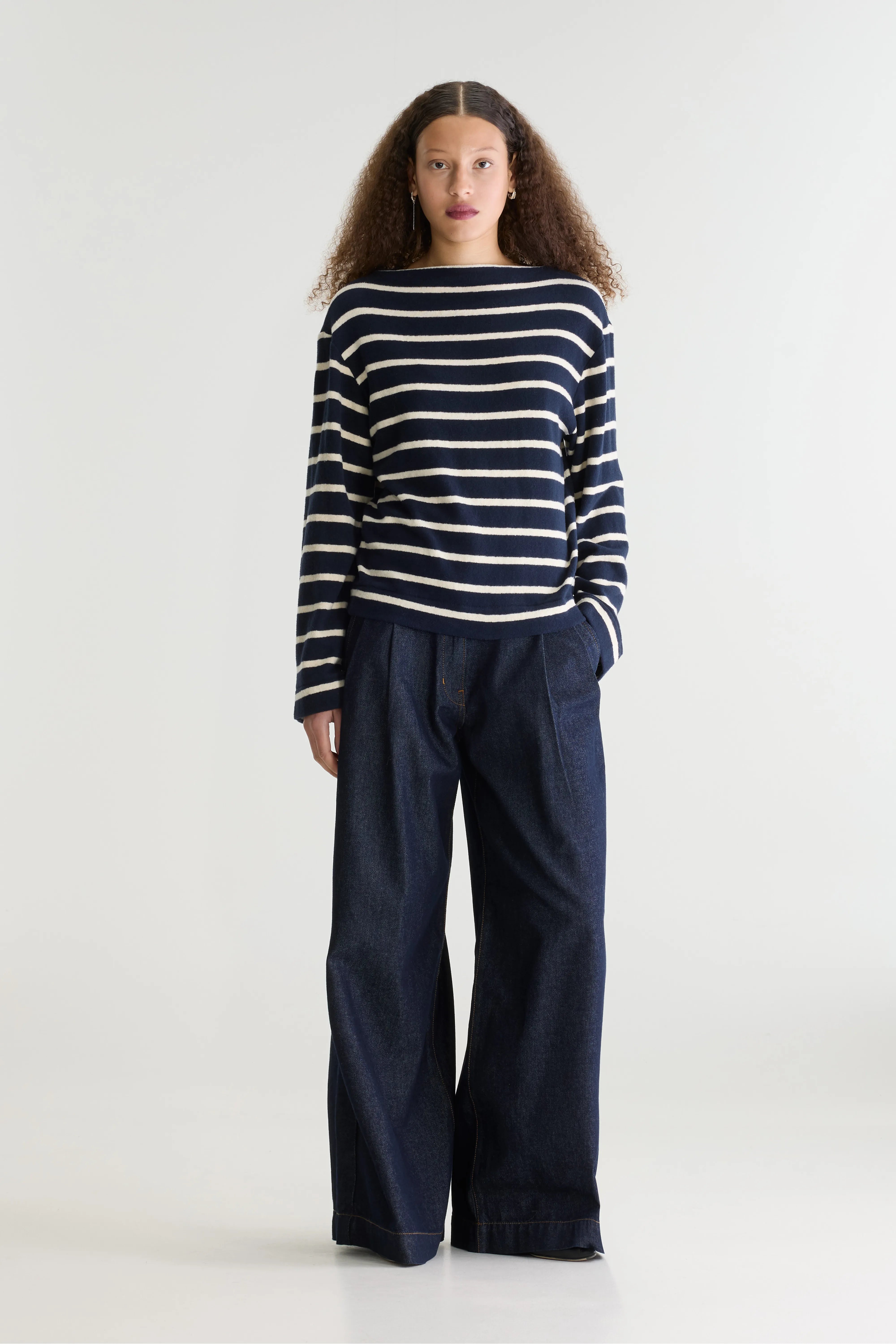 Fonsy relaxte t-shirt (262 / W / STRIPE G)