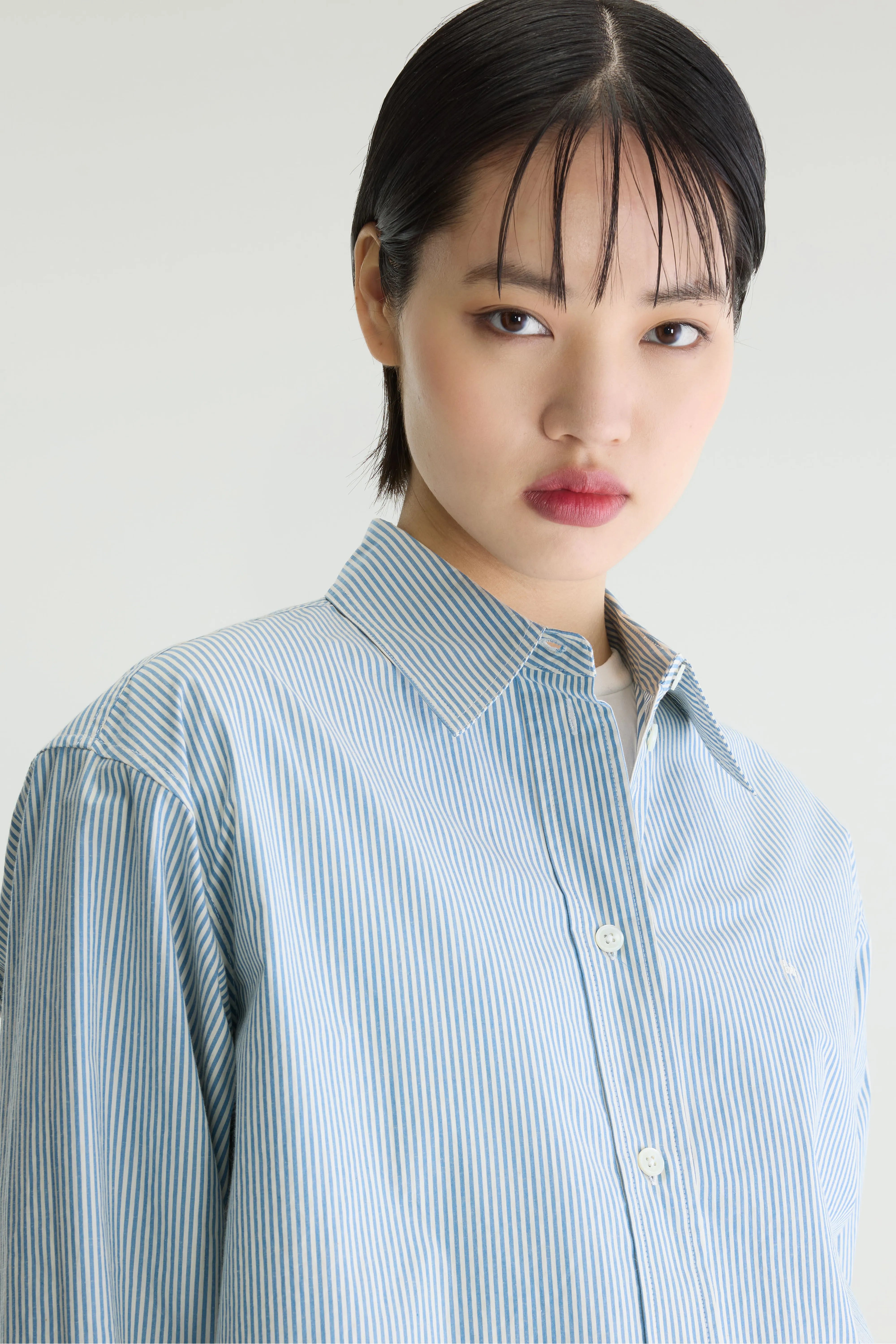 Chemise rayée en popeline Jullia (262 / W / STRIPE A)