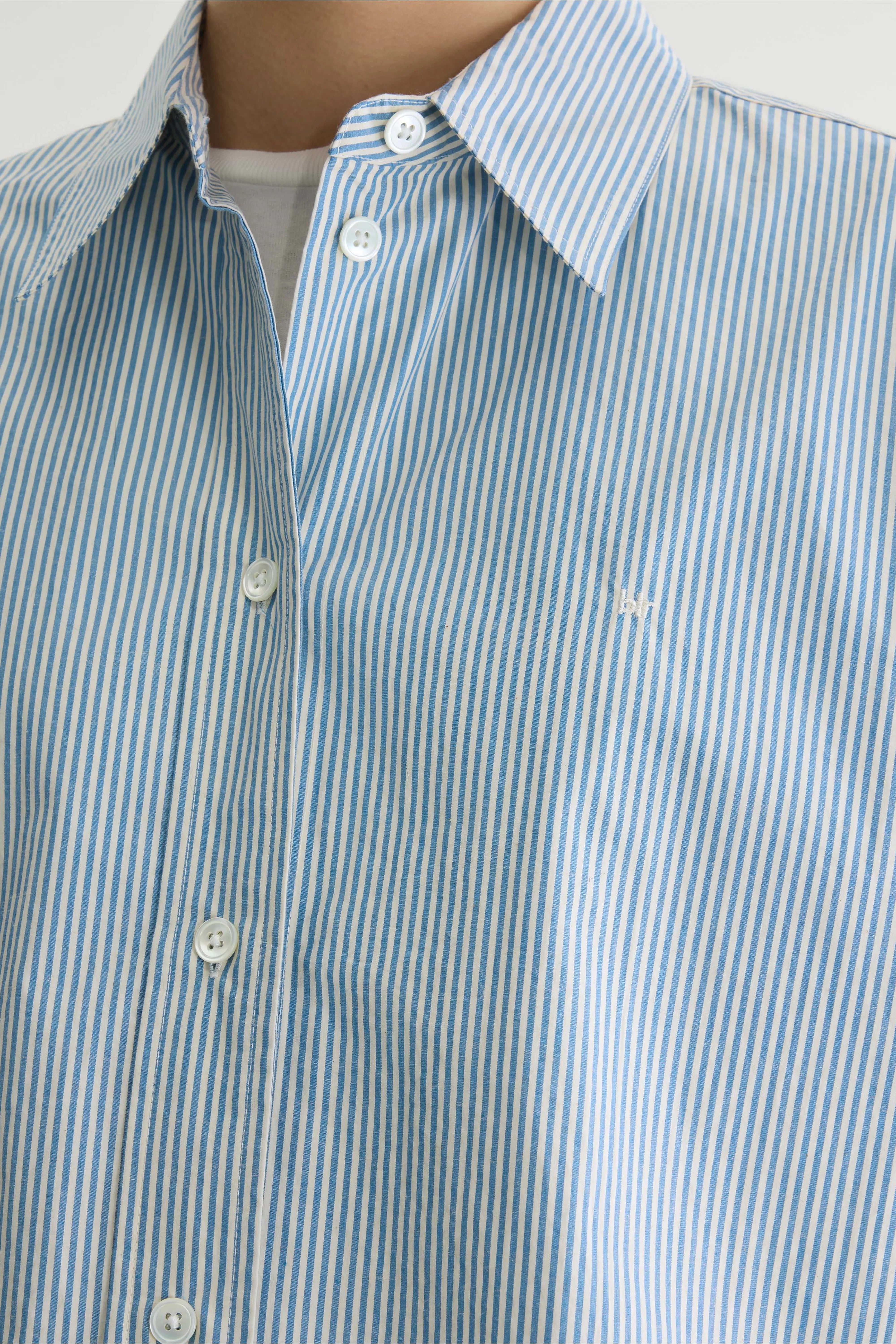Chemise rayée en popeline Jullia (262 / W / STRIPE A)