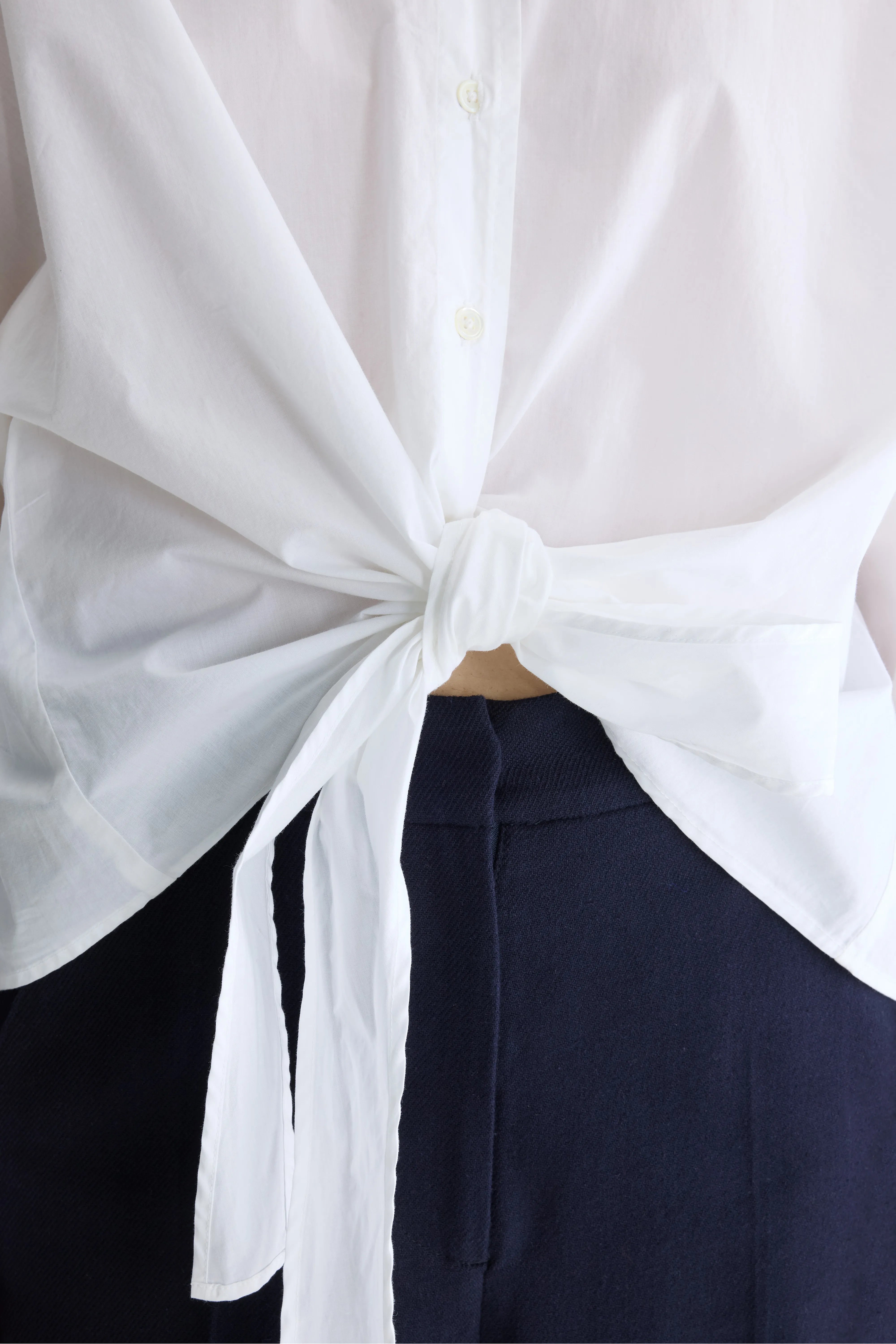 Candice popline shirt (262 / W / WHITE)